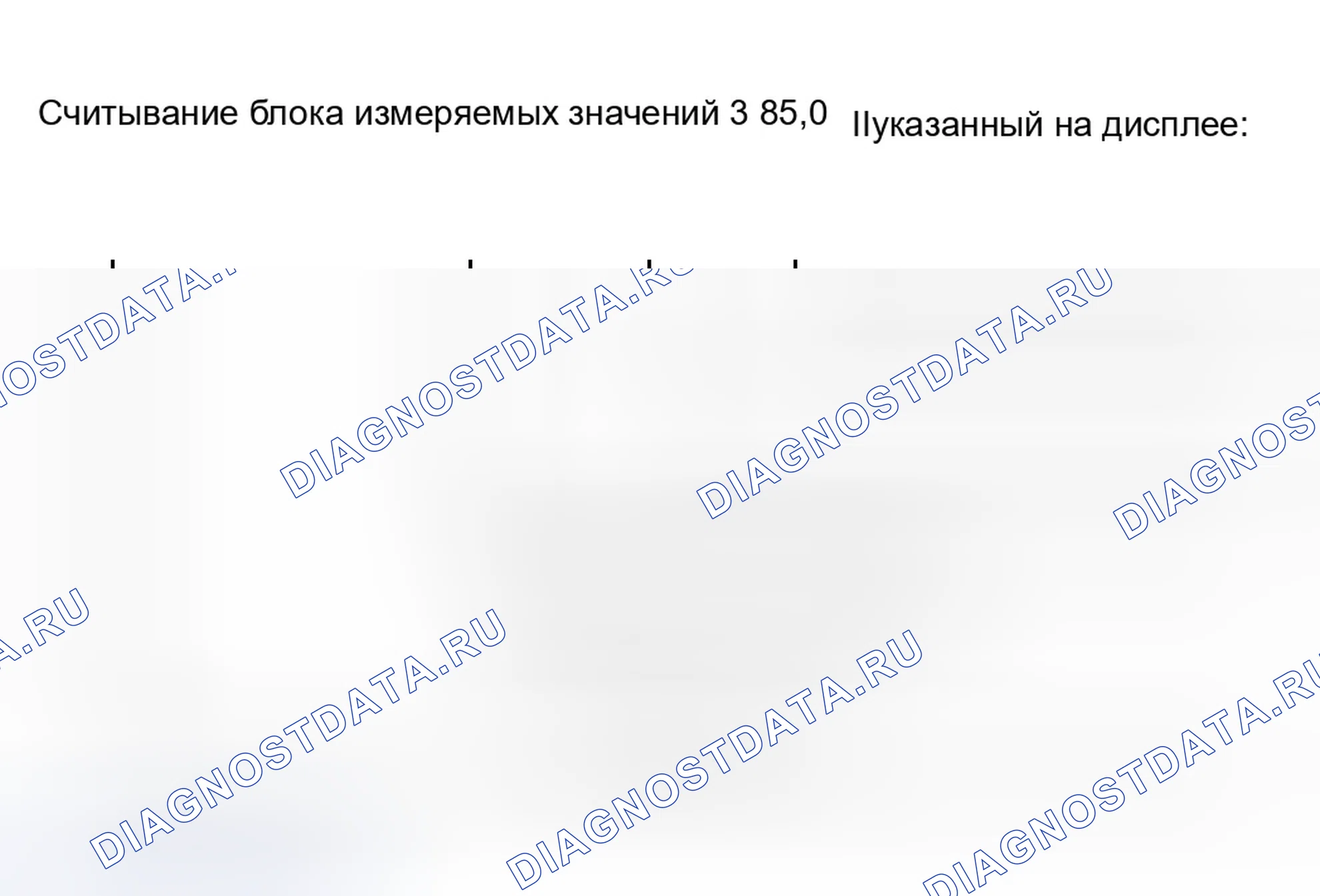 Рис. 3: Блок измеряемых величин 003. Audi A8 D3