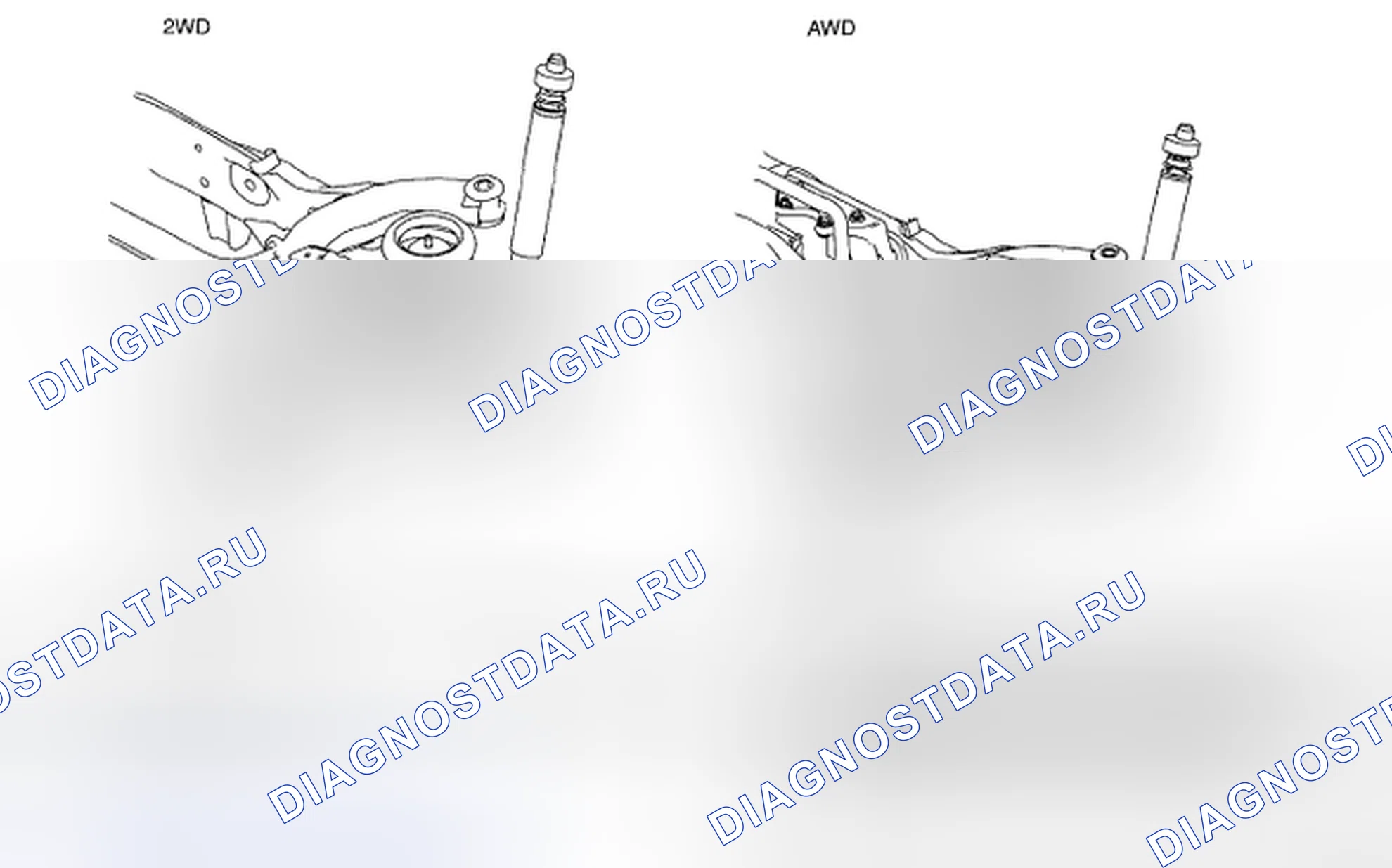 Рис. 1: ИНДЕКС РАСПОЛОЖЕНИЯ ЗАДНЕЙ ОСИ. Mazda CX-9 I