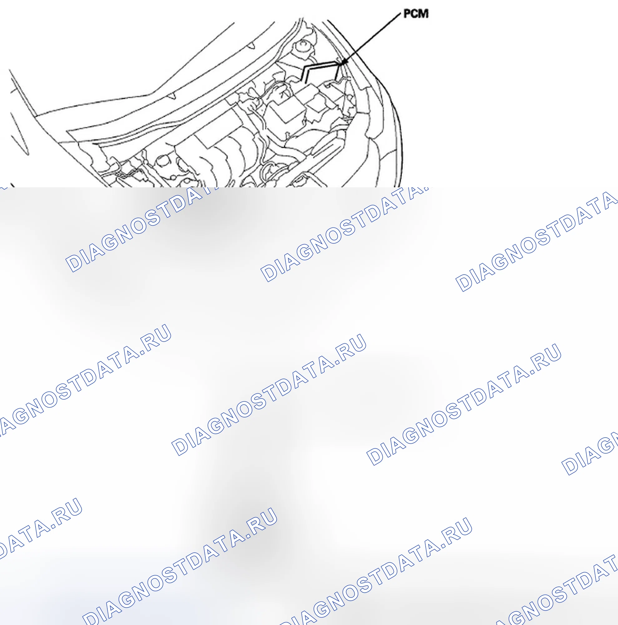 Рис. 1: Указатель расположения компонентов. Honda Insight ZE2