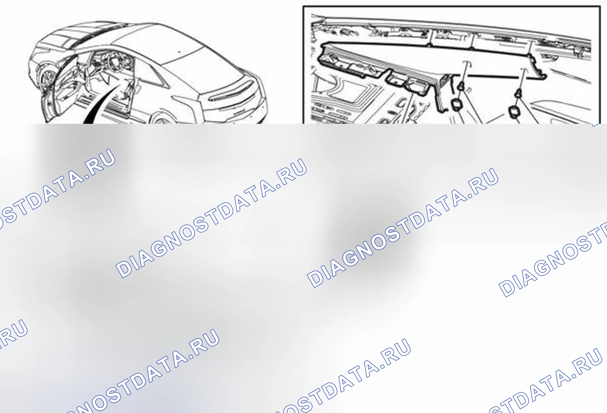Рис. 80: Замена гарнира заднего окна со стороны кузова. Cadillac ELR I
