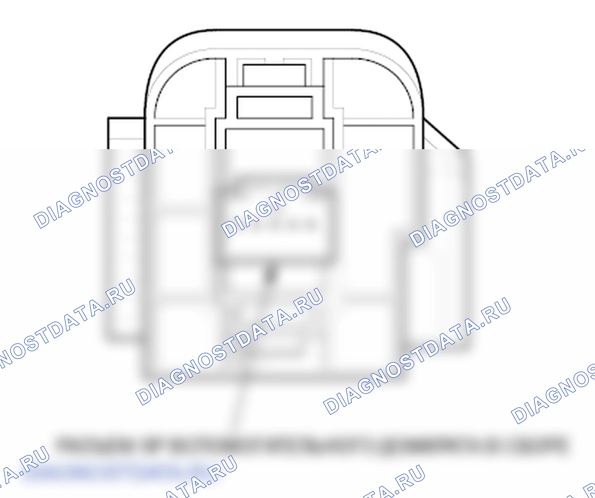 Рис. 50: Входы и выходы разъема вспомогательного разъема (модели EX и SC). Honda Element YH2 рестайлинг 2