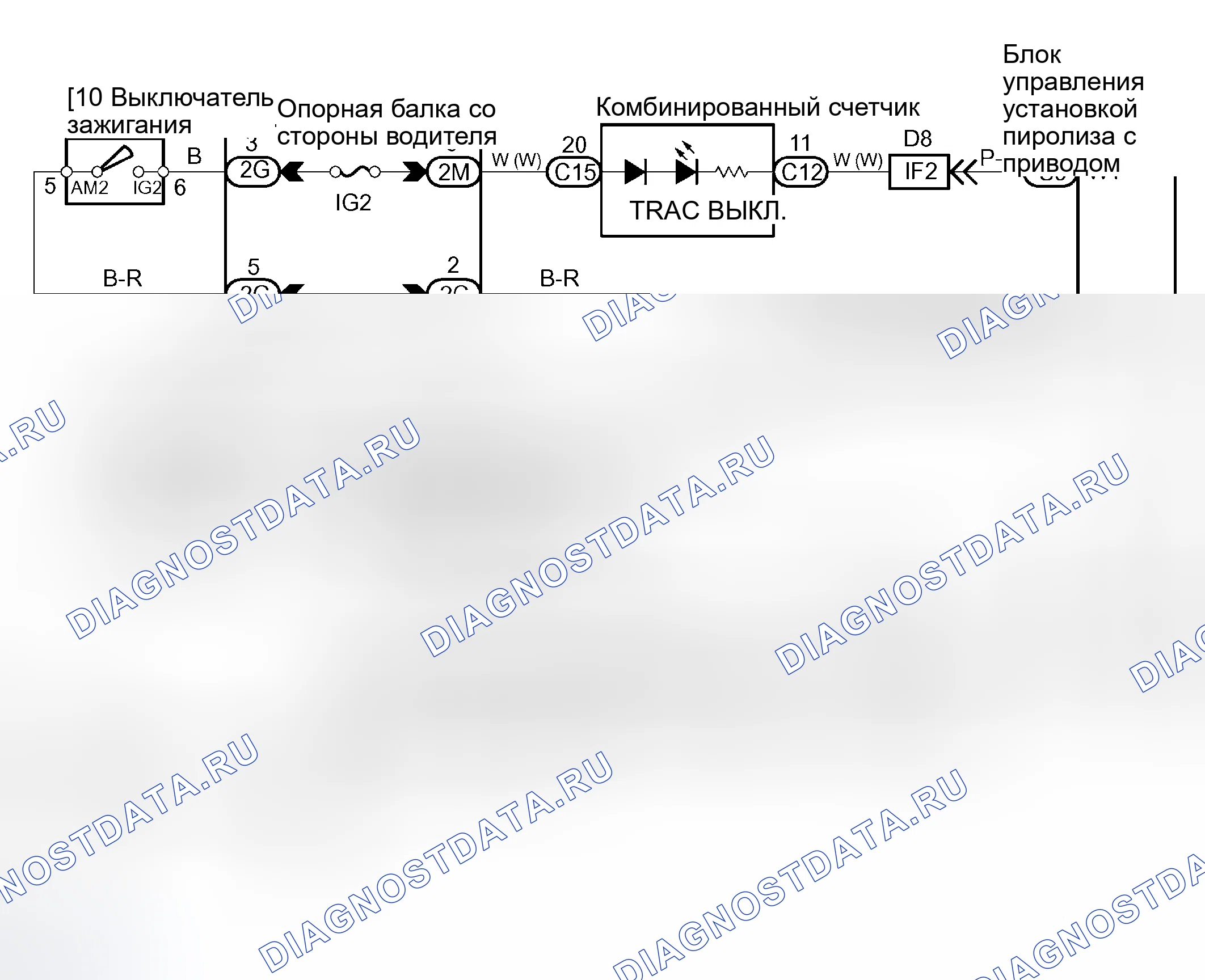 Рис. 163: электросхема. Toyota RAV4 II рестайлинг