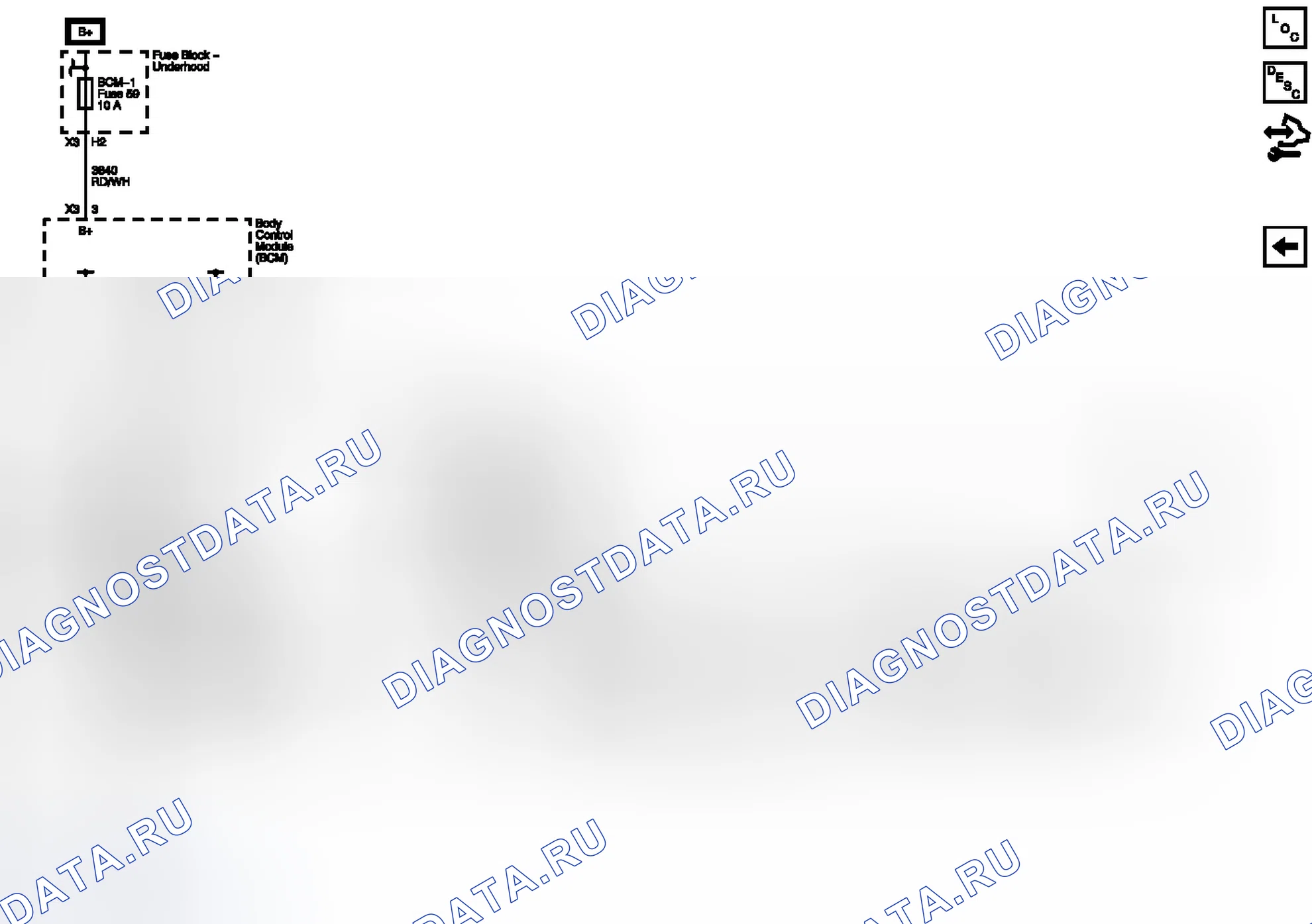 Рис. 169: Схема подключения реле RAP и RUN. GMC RV Cutaway G3500 