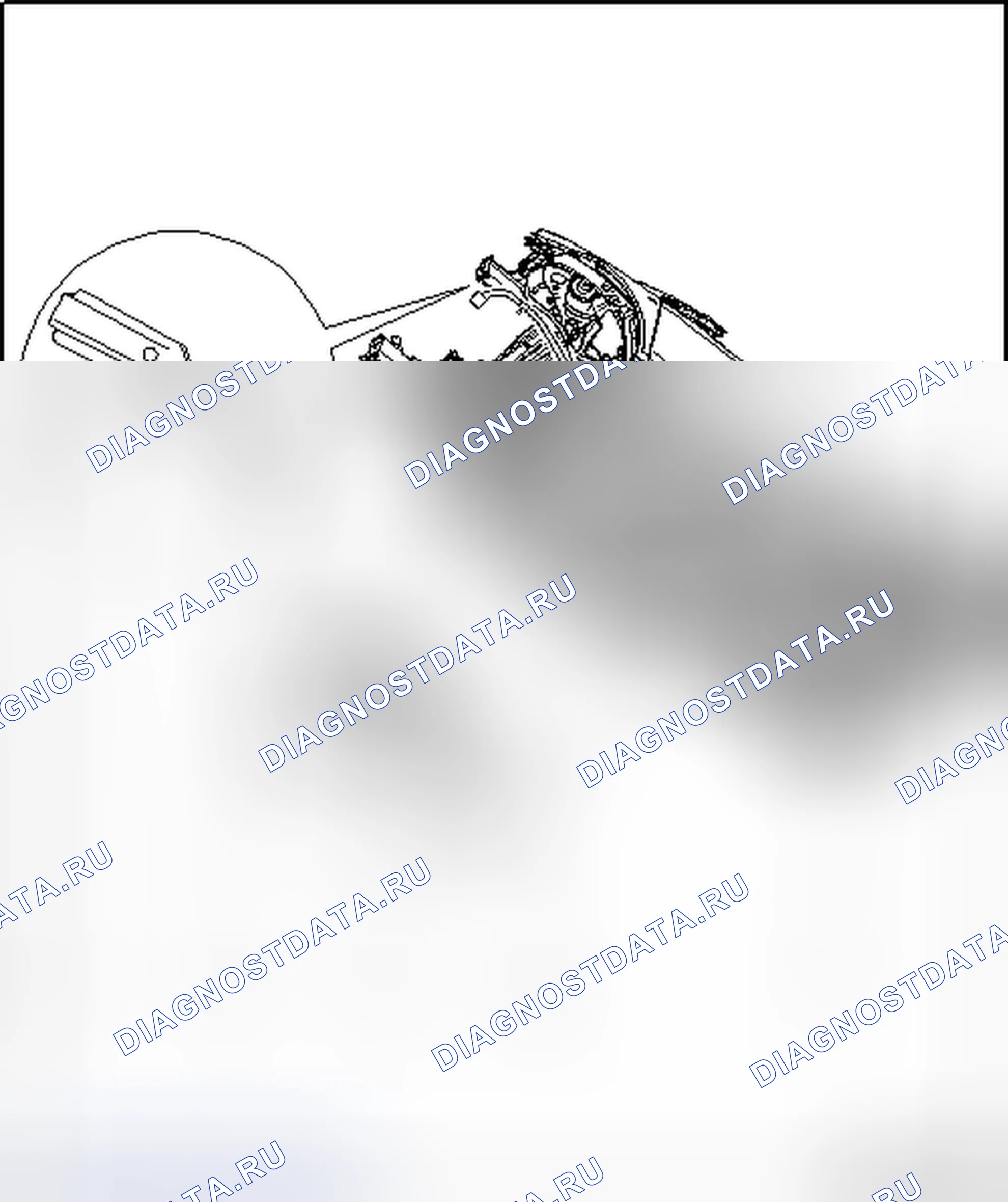 Рис. 5: РАСПОЛОЖЕНИЕ КОМПОНЕНТОВ ПУСКОВОГО ПРОВОДА. Volkswagen Eos I