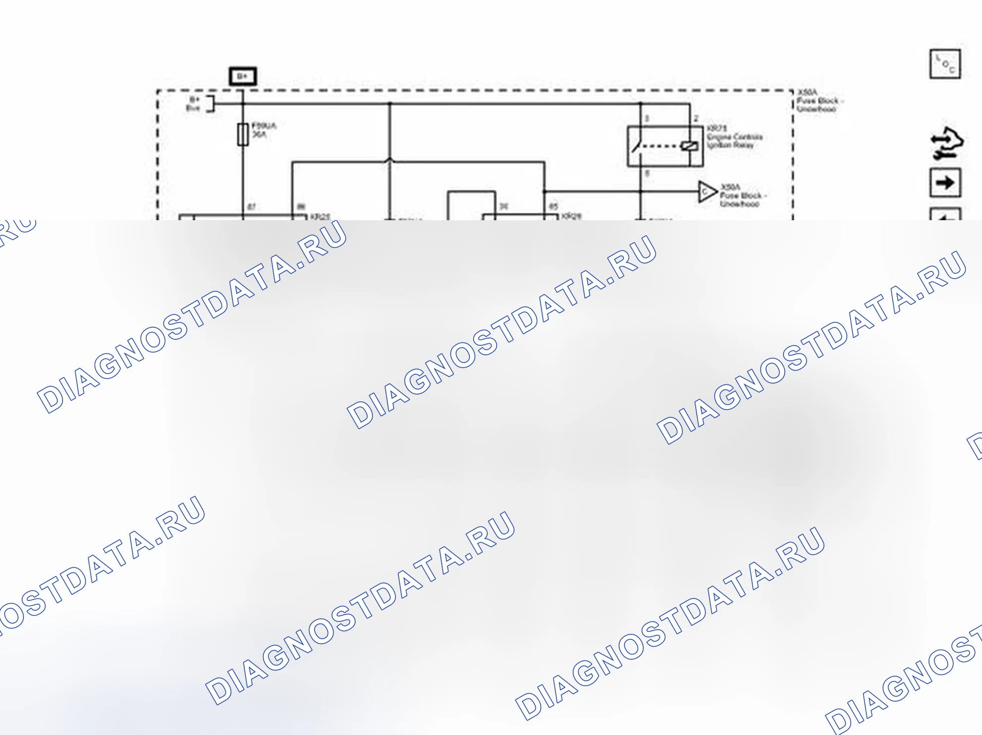 Рис. 37: Предохранители F47UA, F59UA и F62UA. Chevrolet Cruze I рестайлинг