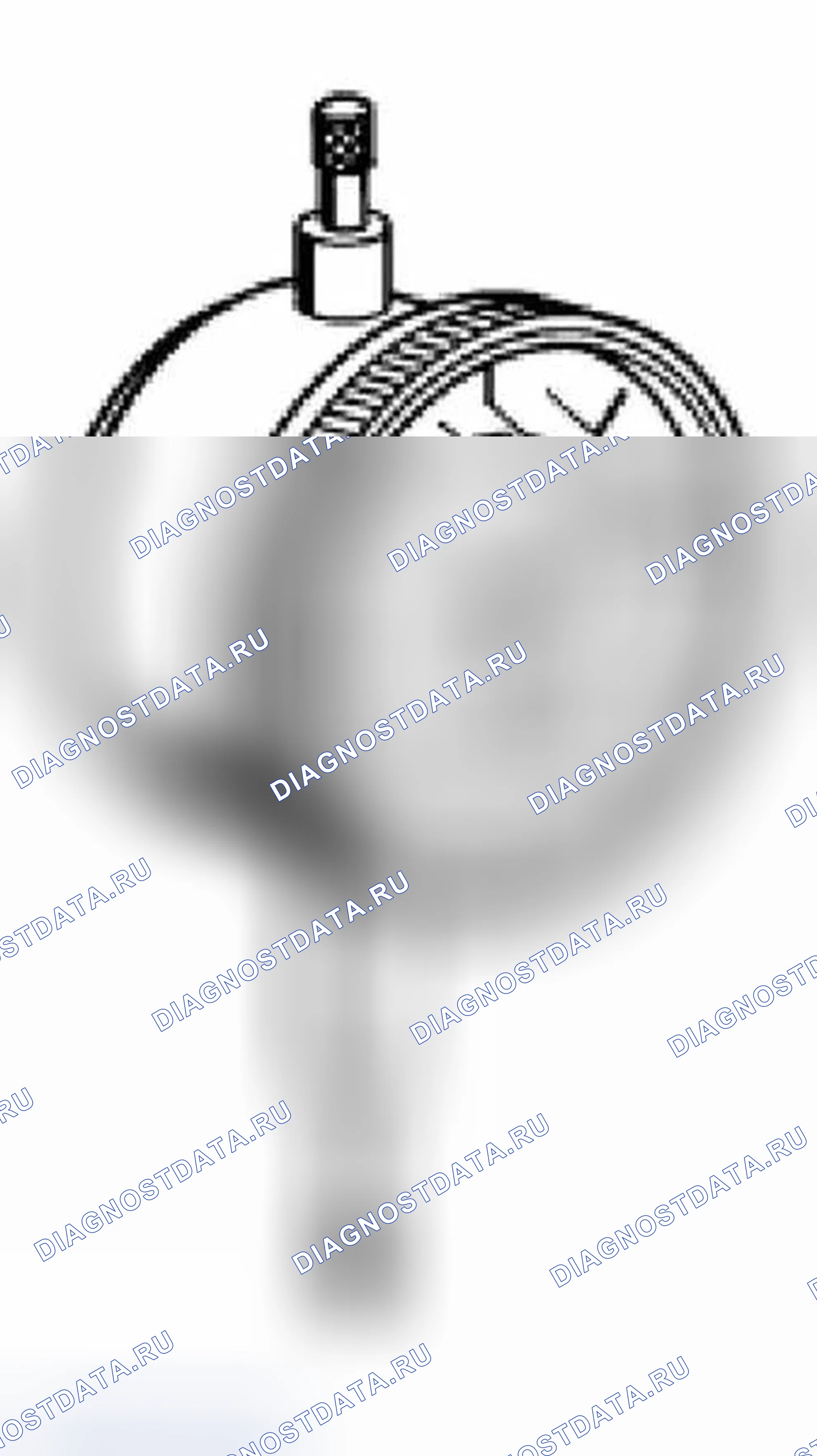 Рис. 40: 00 2 510 Циферблат с щупом. BMW X3 E83