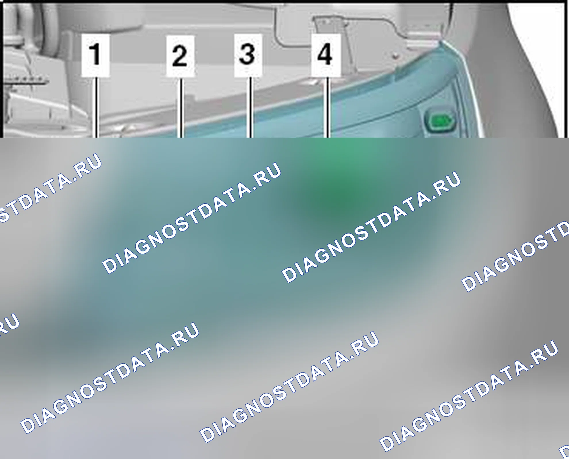 Рис. 112: ФАРА HID БЕЗ ДИНАМИЧЕСКОЙ СВЕТОВОЙ ПОМОЩИ, РЕГУЛИРОВКА. Volkswagen Tiguan I