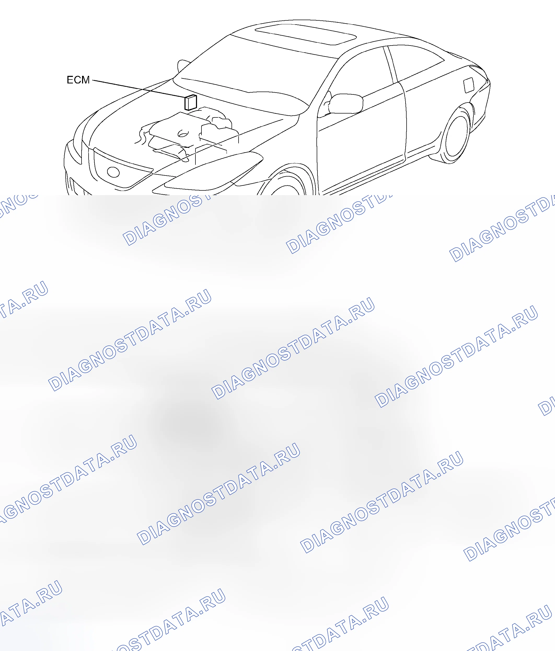 Рис. 7: РАСПОЛОЖЕНИЕ ДЕТАЛЕЙ. Toyota Camry Solara II