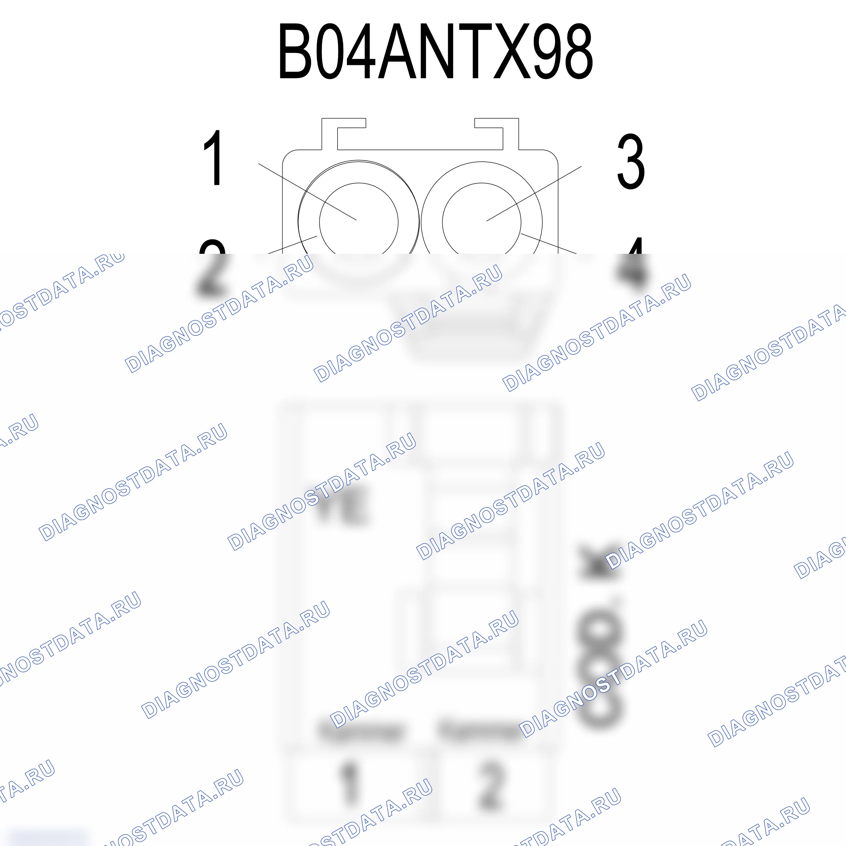 Распиновка разъёма 6Q0 035 608 J — внешний вид и расположение контактов. Porsche 718 Cayman 982