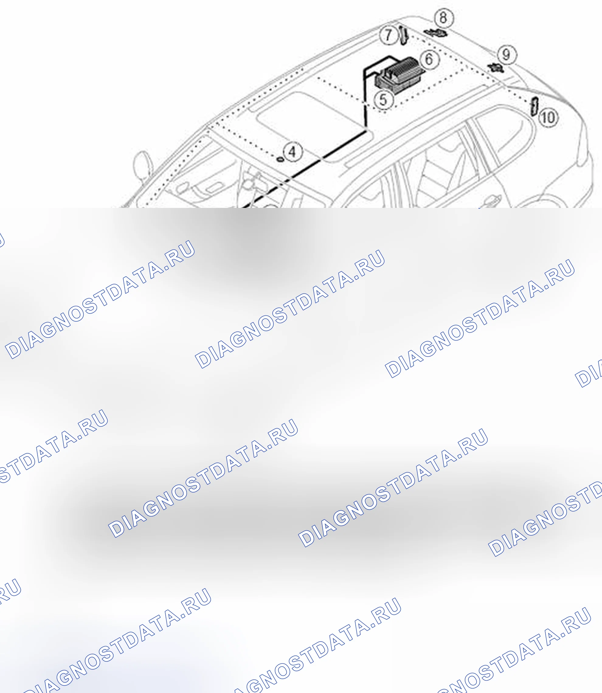 Рис. 25: Компоновка компонентов - устройство смены компакт-дисков. Kia Optima IV рестайлинг