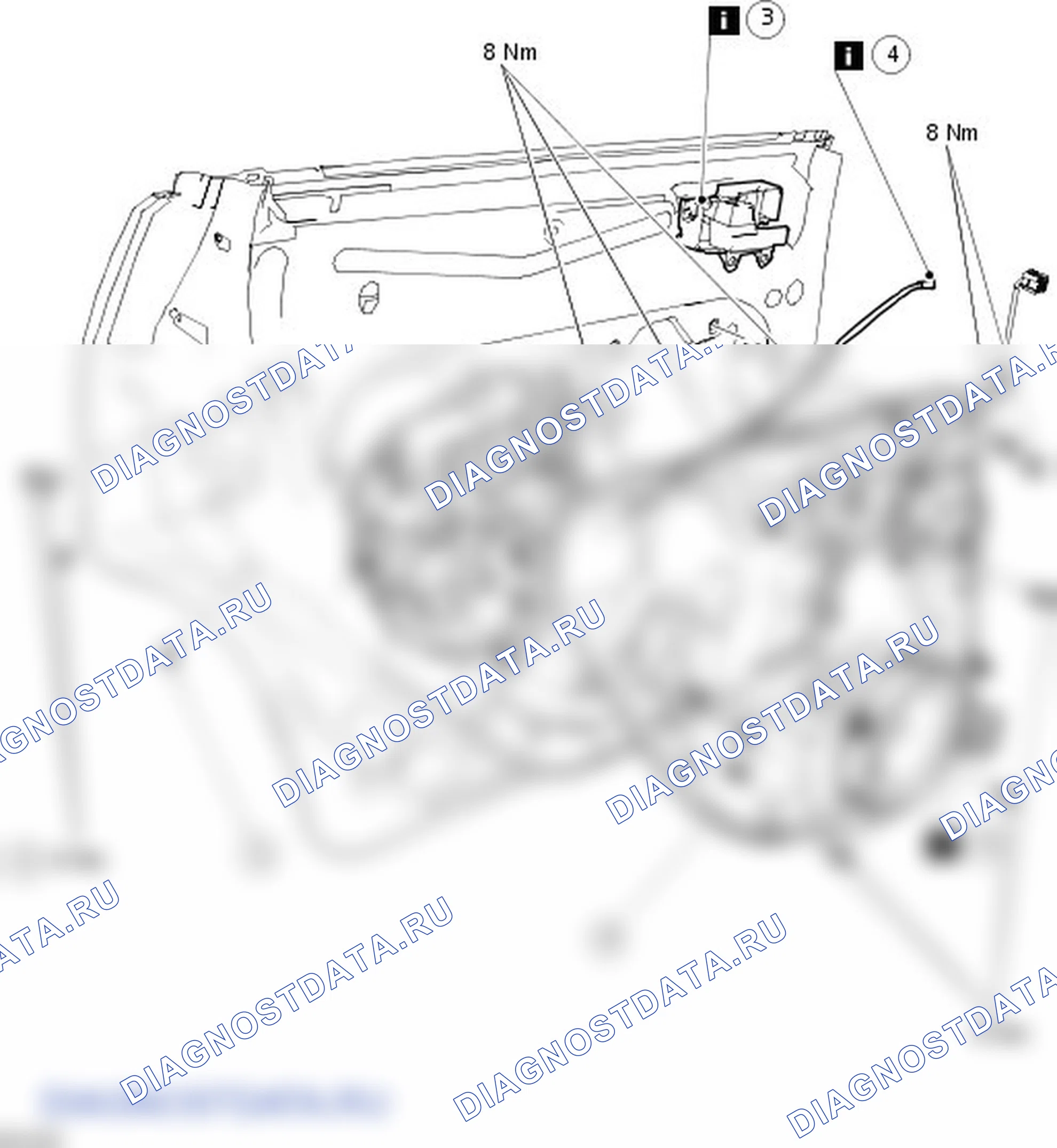 Как снять и установить защёлку задней двери. Ford C-MAX I рестайлинг