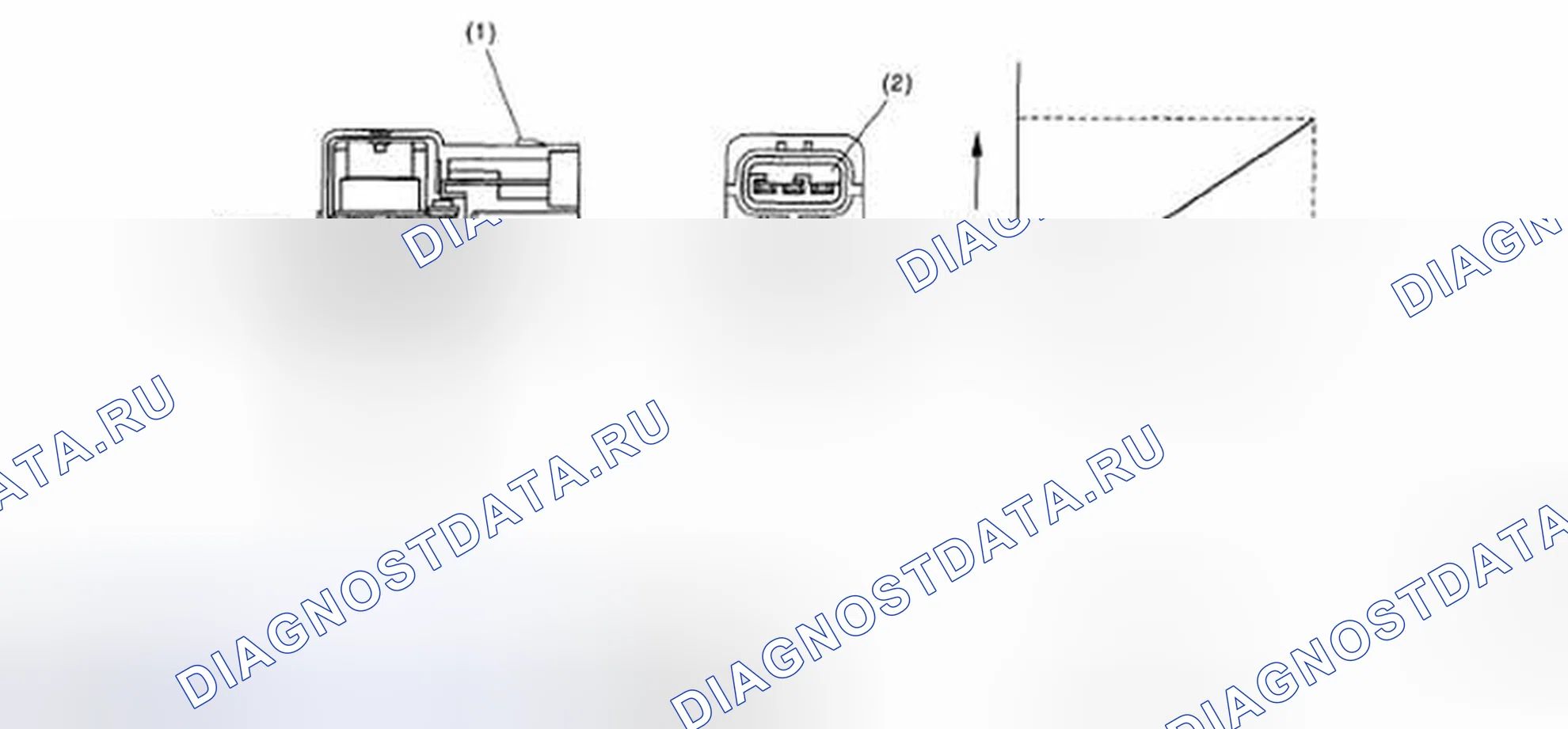 Рис. 67: Идентификация разъема, клеммы и графика напряжения. Subaru Impreza GD/GC/GG рестайлинг 2