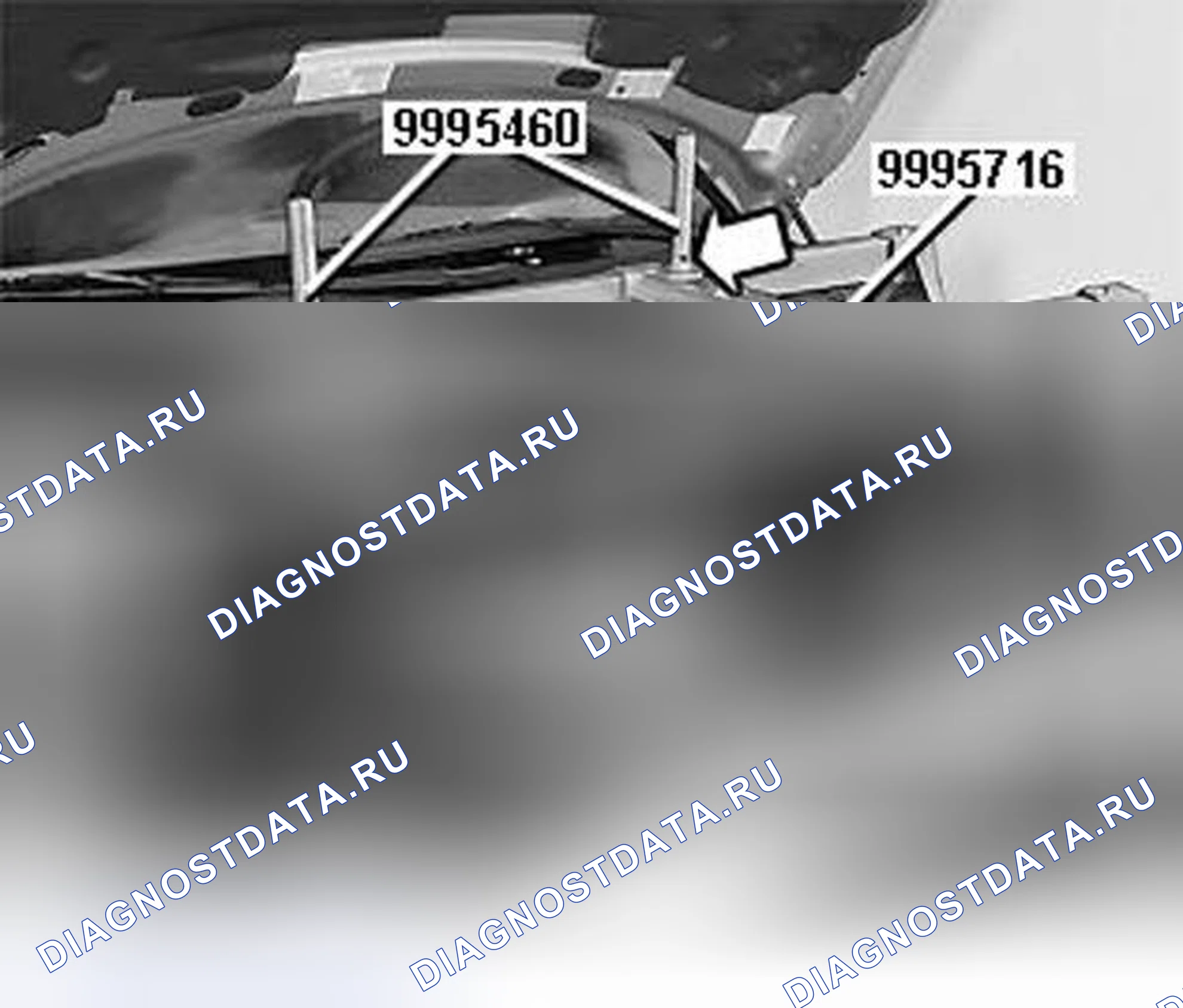 Рис. 643: Опускание двигателя и коробки передач. Volvo S80 I рестайлинг