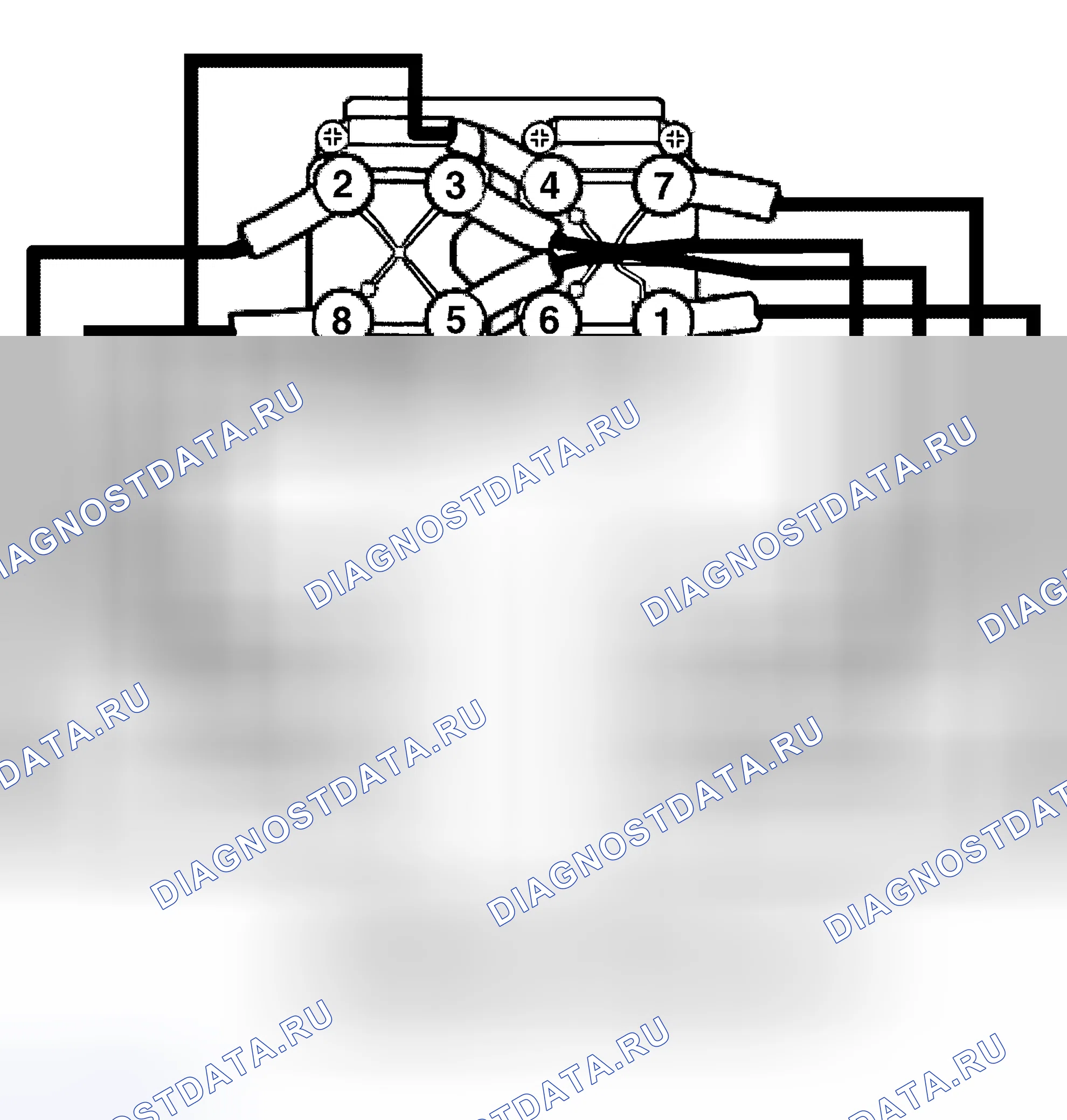 Рис. 1: порядок работы цилиндров (Открытие). Land Rover Discovery L318