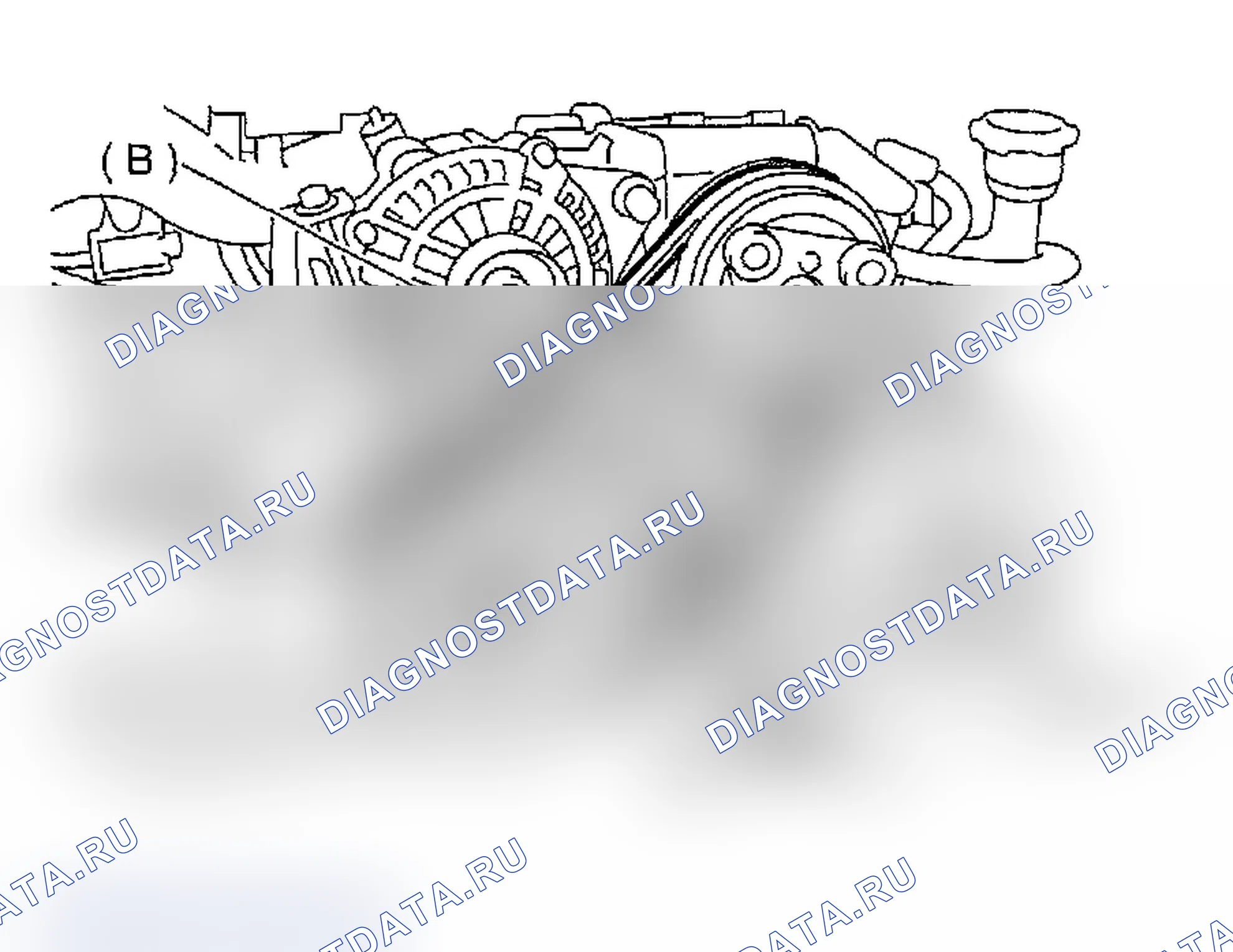 Рис. 425: ЗАДНИЙ БОКОВОЙ РЕМЕНЬ. Subaru Impreza WRX GD/GG рестайлинг