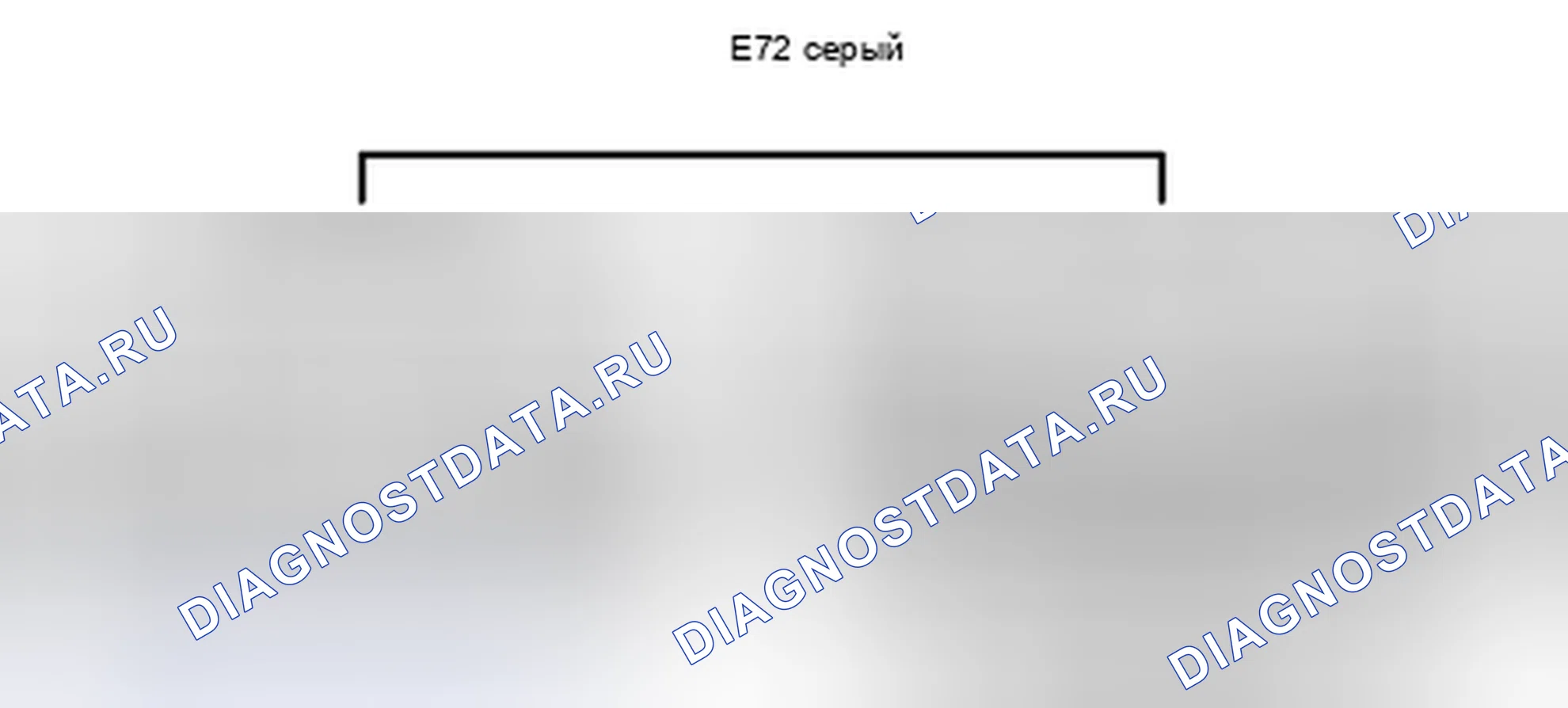 Рис. 602: Вид с торца соединительного разъема (E72). Toyota Land Cruiser 200