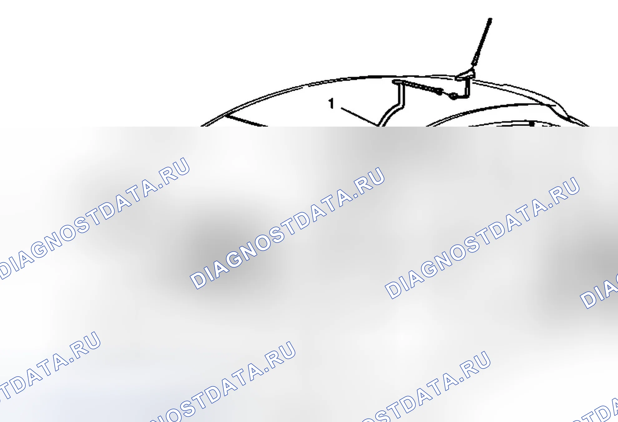Рис. 18: Замена радиоантенного кабеля (антенный кабель). Chevrolet Cruze I рестайлинг