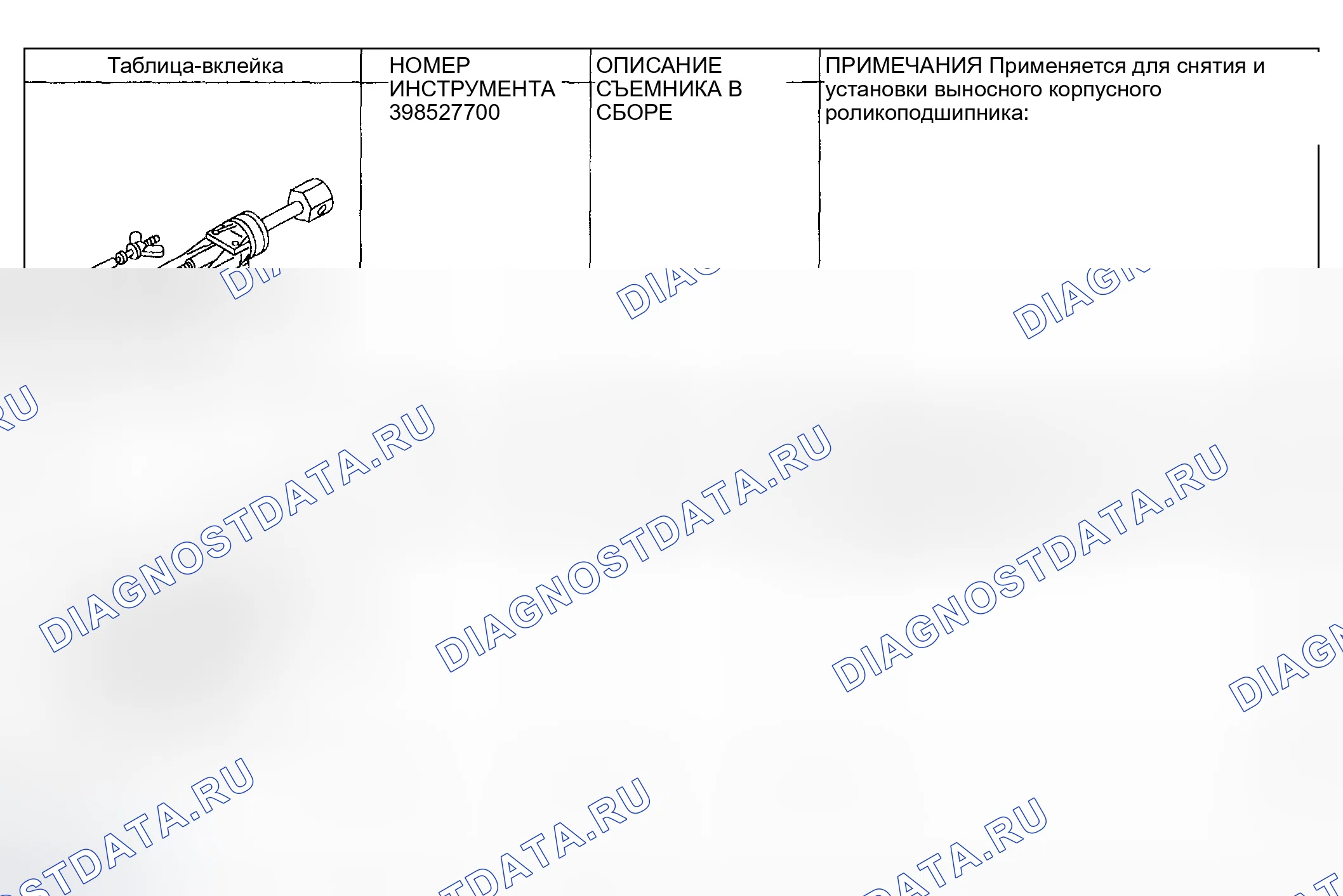 Рис. 593: Идентификация специальных инструментов (1 из 4). Subaru Impreza GD/GC/GG