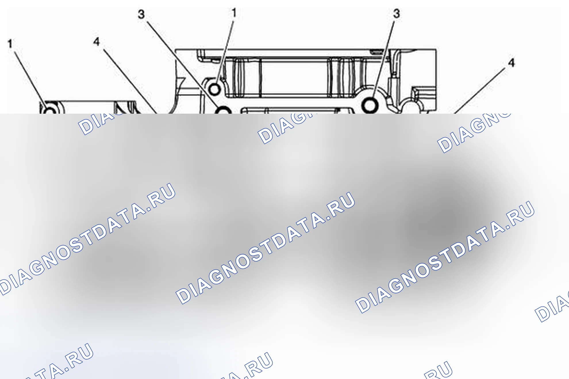 Рис. 337: Блок цилиндров - вид сзади. Kia Picanto III рестайлинг
