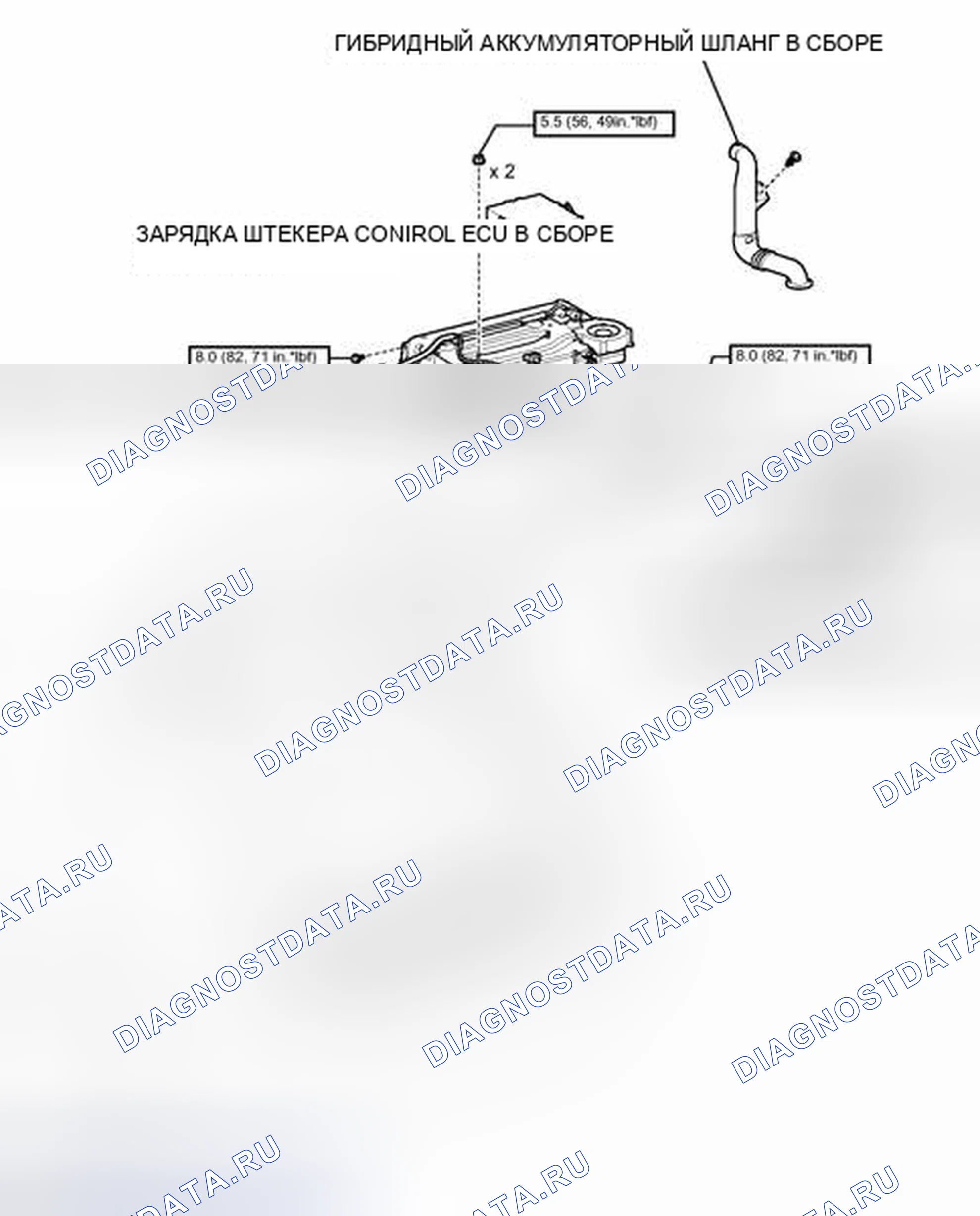 Рис. 543: ИЛЛЮСТРАЦИЯ. Toyota Prius III рестайлинг