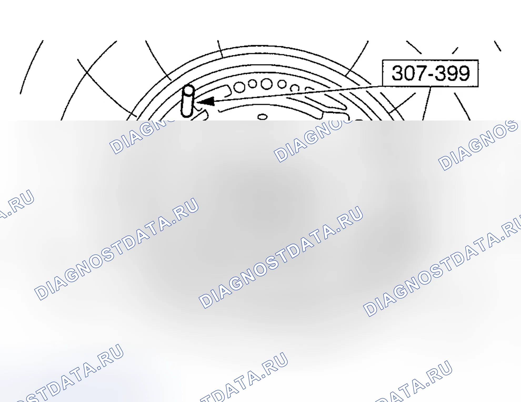 Рис. 519: Элемент 57: Прокладка жидкостного насоса в сборе Примечание. Ford Explorer III