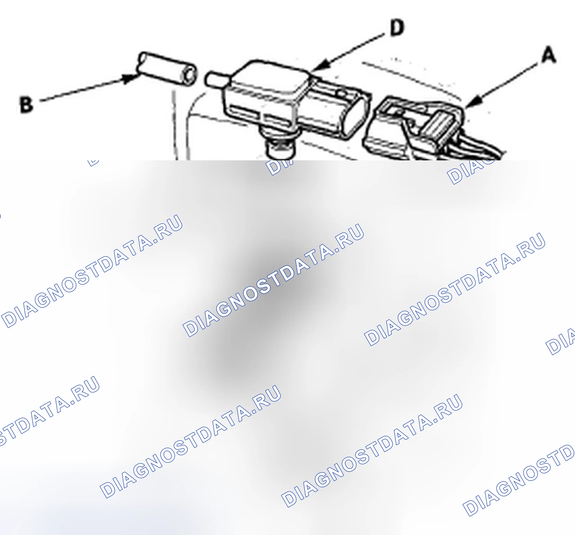 Рис. 64: Замена датчика FTP. Honda Fit I