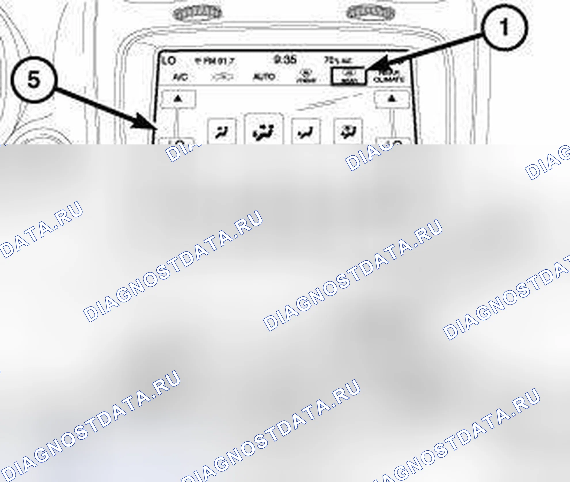 Рис. 2: ОПИСАНИЕ обогрева стёкол. Dodge Journey I рестайлинг
