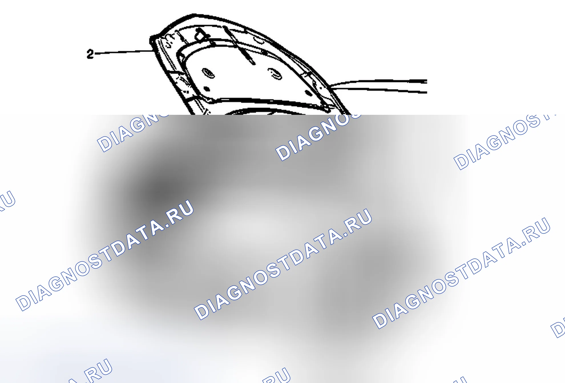 Рис. 121: Замена капота (анклав). GMC Acadia I рестайлинг