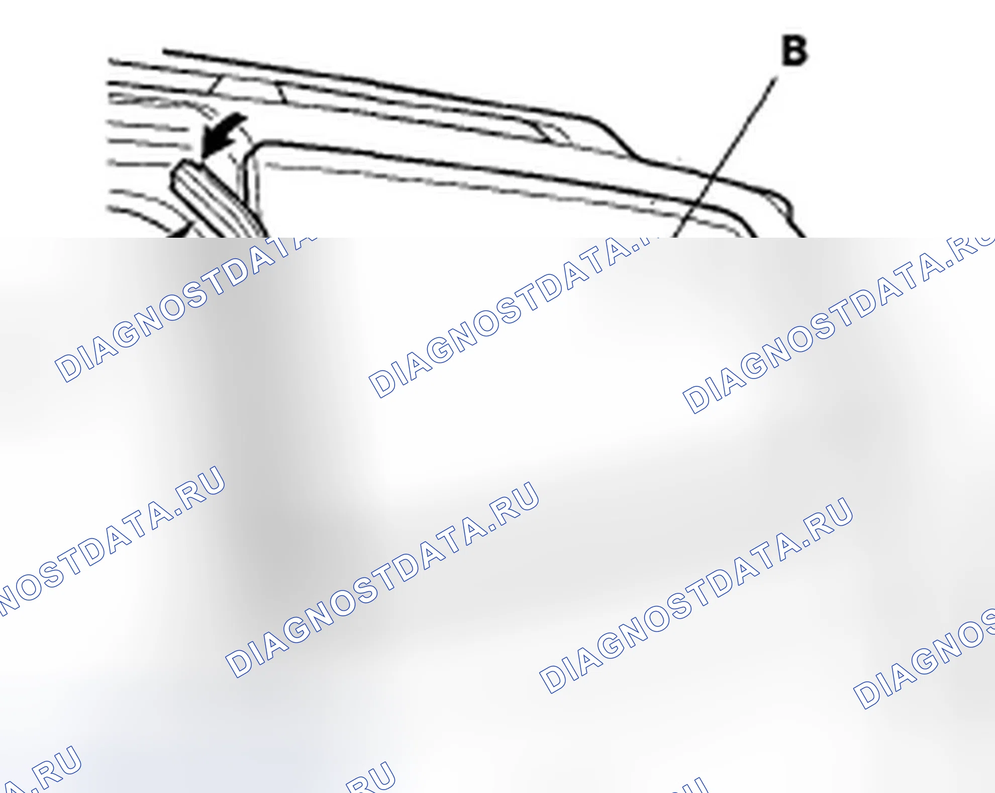 Рис. 42: Замена четвертного стекла. Honda Odyssey IV