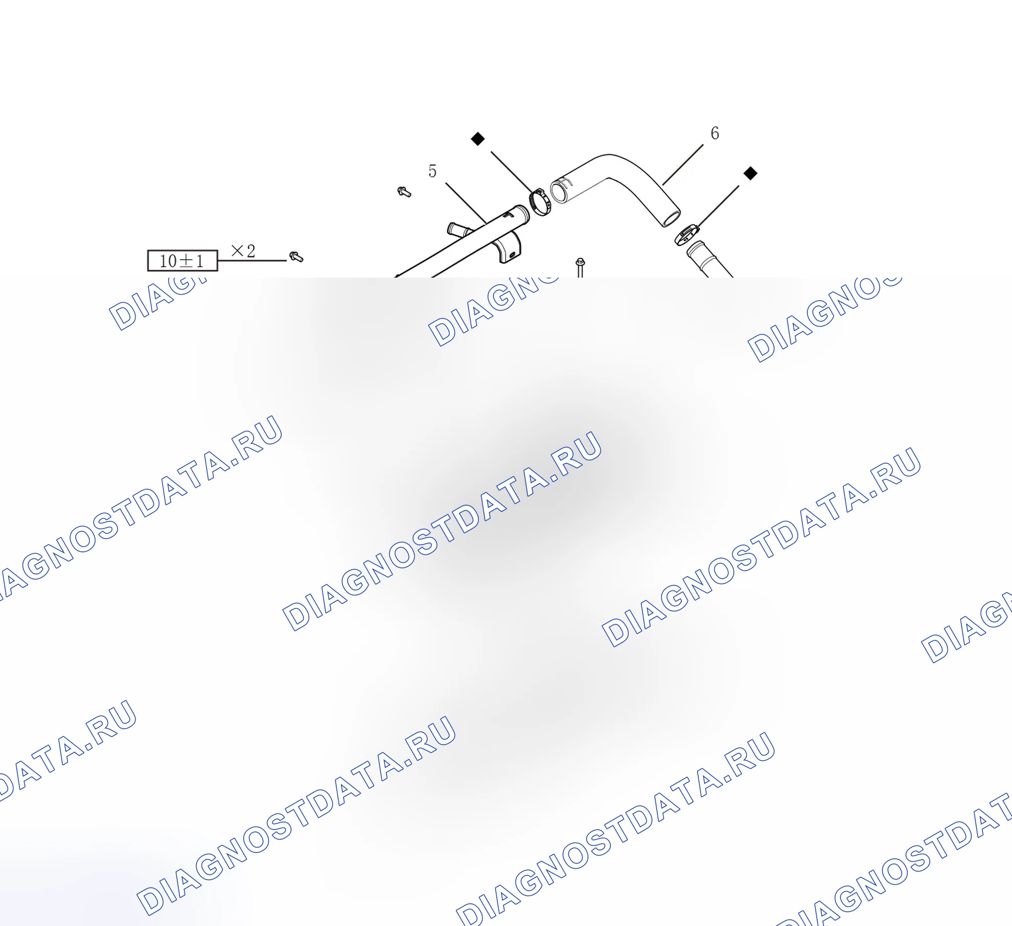 Схема расположения клапанной крышки — Great Wall Wingle-5. Great-Wall Wingle 5 I