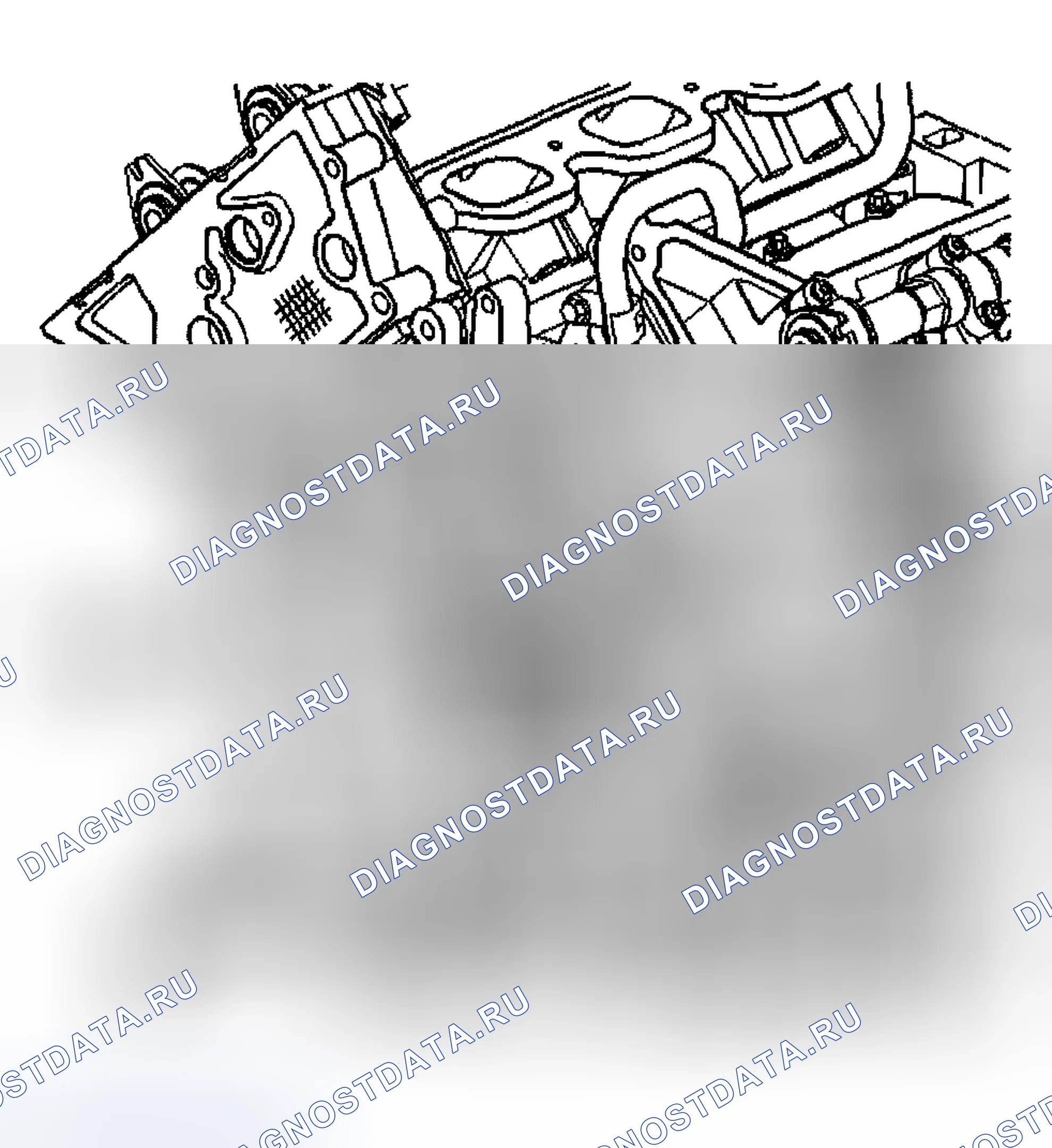 Рис. 1178: Снятие цепи привода вторичного распределительного вала - слева. Hyundai Terracan I