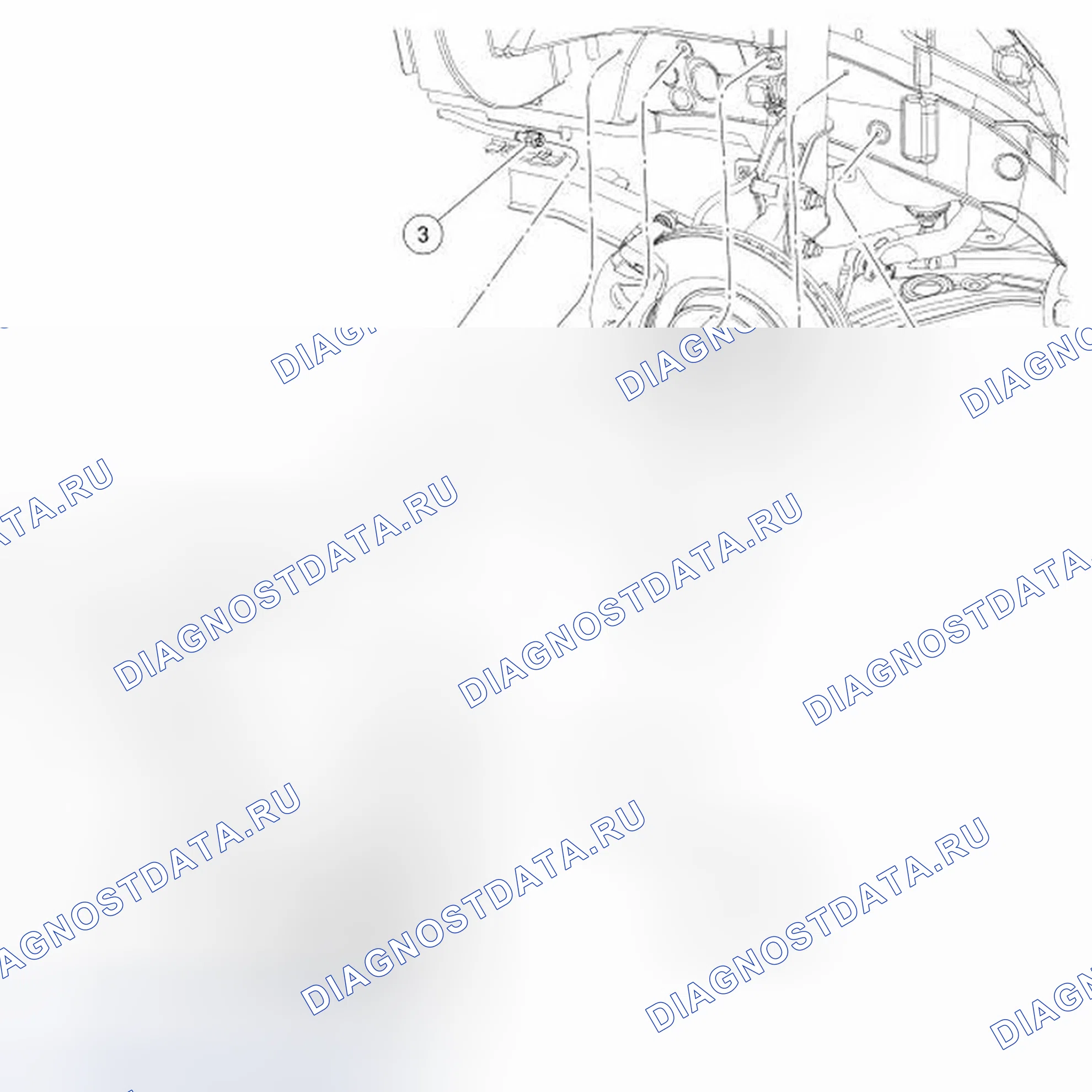 Рис. 27: Датчик скорости колеса - передний. Ford Edge I