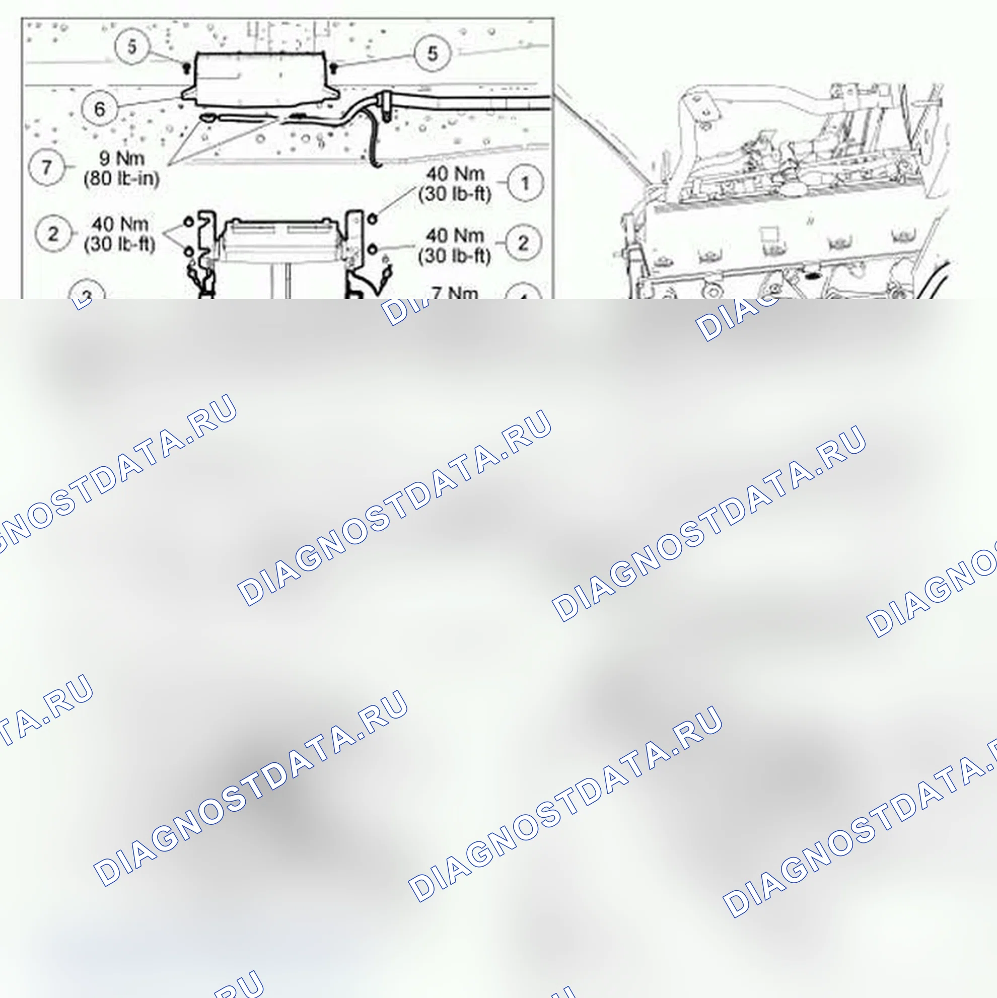 Рис. 37: Соединения днища кузова. Ford Cutaway E350 Super Duty 