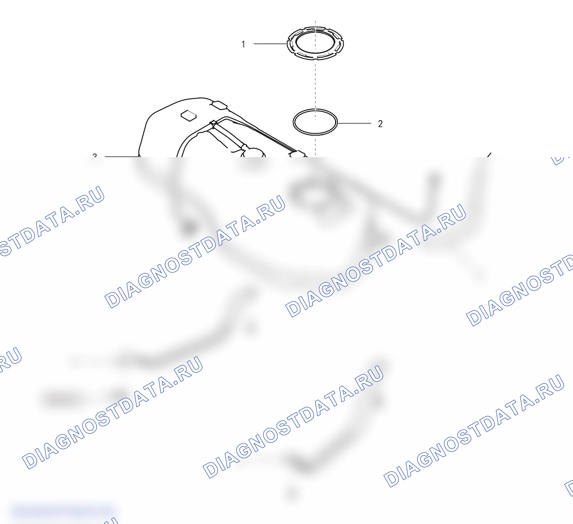 Схема расположения топливного бак — Haval H2. Haval H2 I