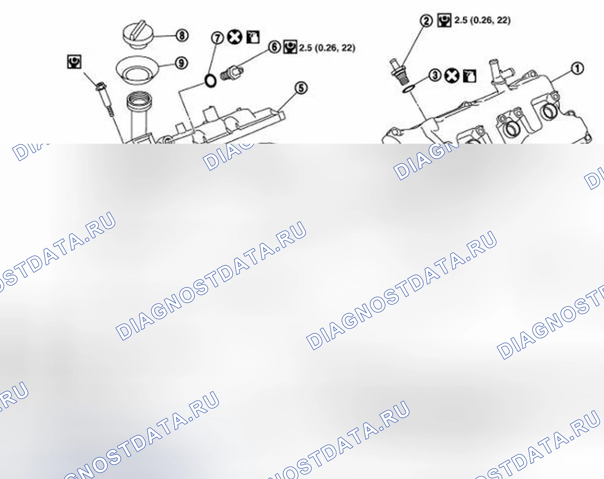 Рис. 125: Компоненты. Infiniti FX45 I рестайлинг