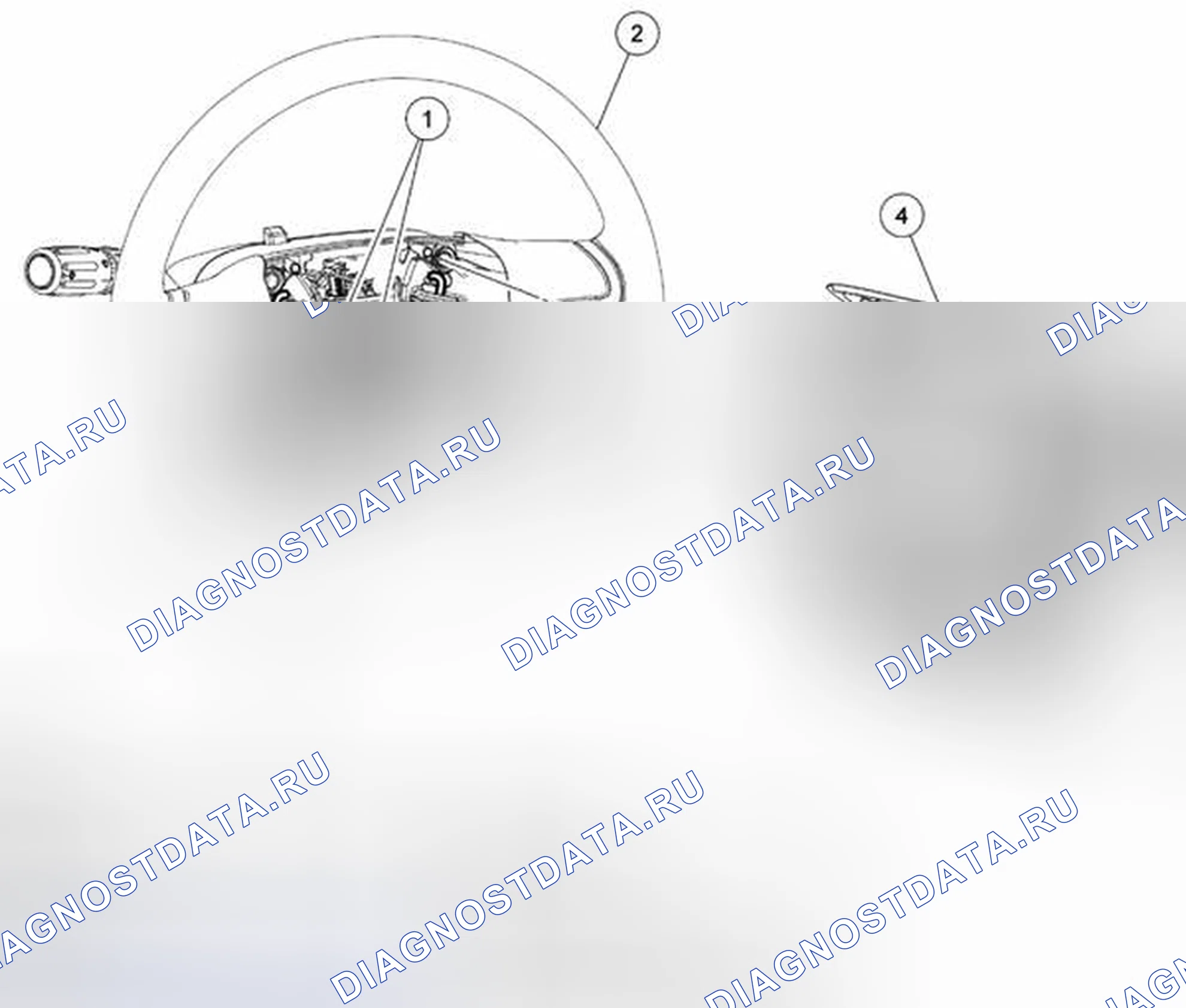Рис. 119: ДЕМОНТАЖ / МОНТАЖ МОДУЛЯ ПОДУШКИ БЕЗОПАСНОСТИ ВОДИТЕЛЯ. Mazda Tribute II