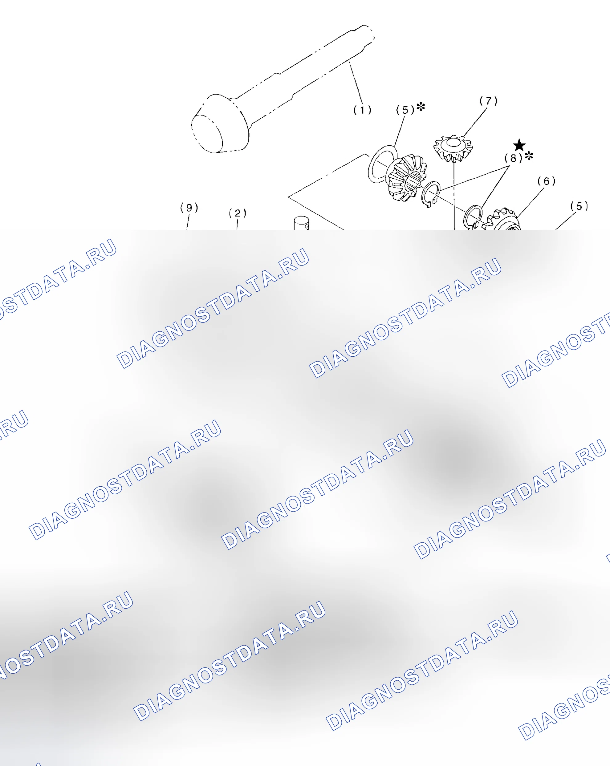 Рис. 205: ПЕРЕДНИЙ ДИФФЕРЕНЦИАЛ. Subaru Impreza WRX GD/GG рестайлинг