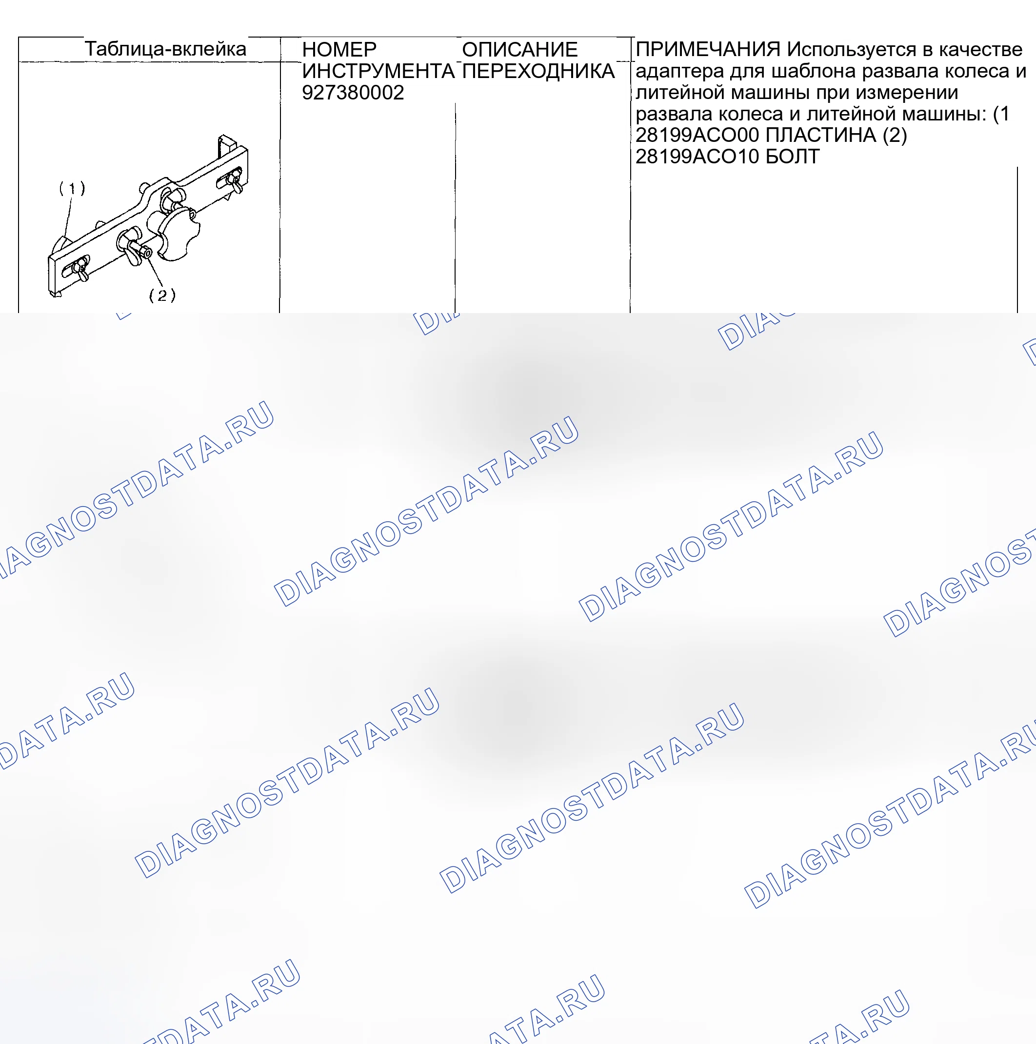 Рис. 33: СПЕЦИАЛЬНЫЕ ИНСТРУМЕНТЫ. Subaru Impreza WRX GD/GG рестайлинг