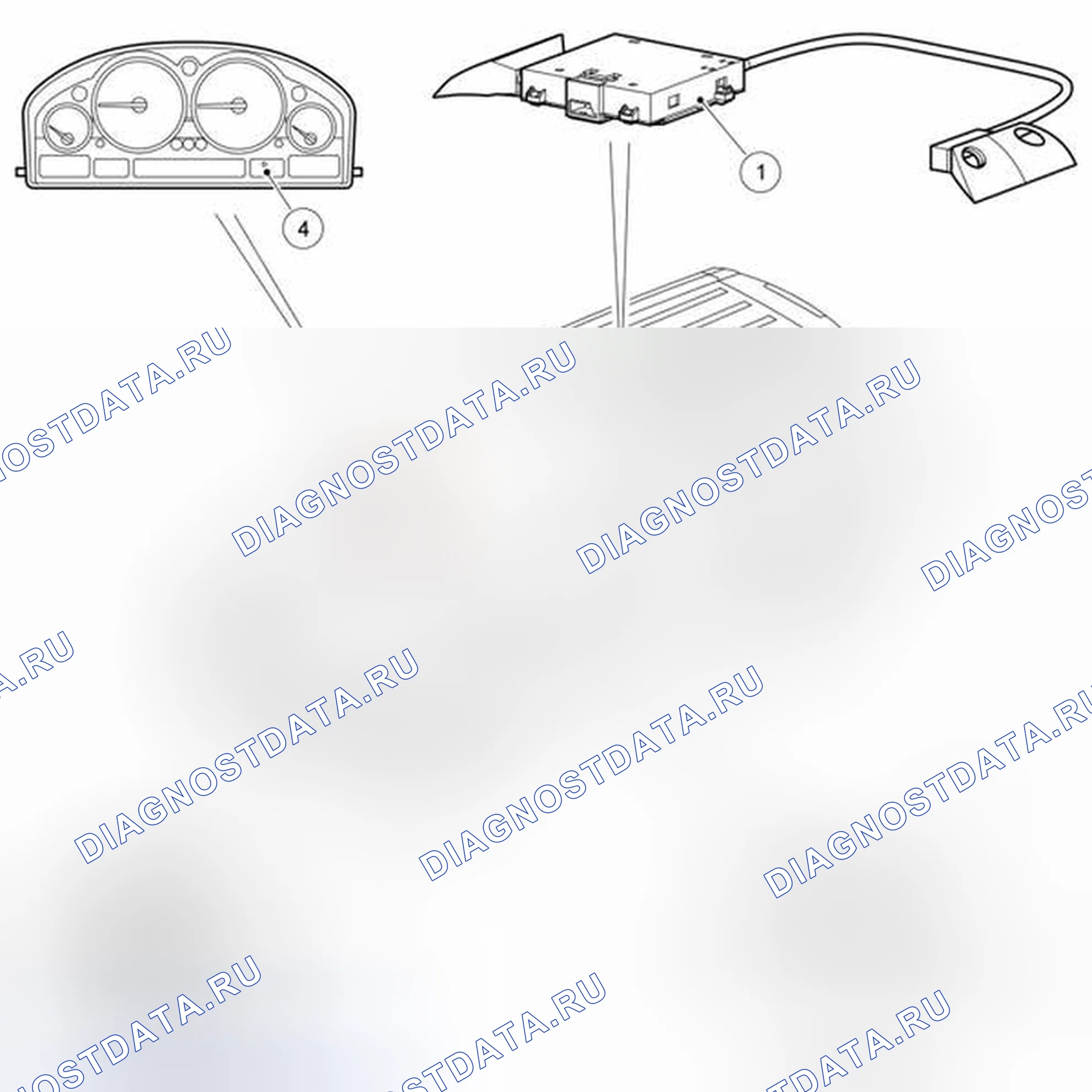 Рис. 1: РАСПОЛОЖЕНИЕ КОМПОНЕНТОВ. Land Rover Range Rover L322