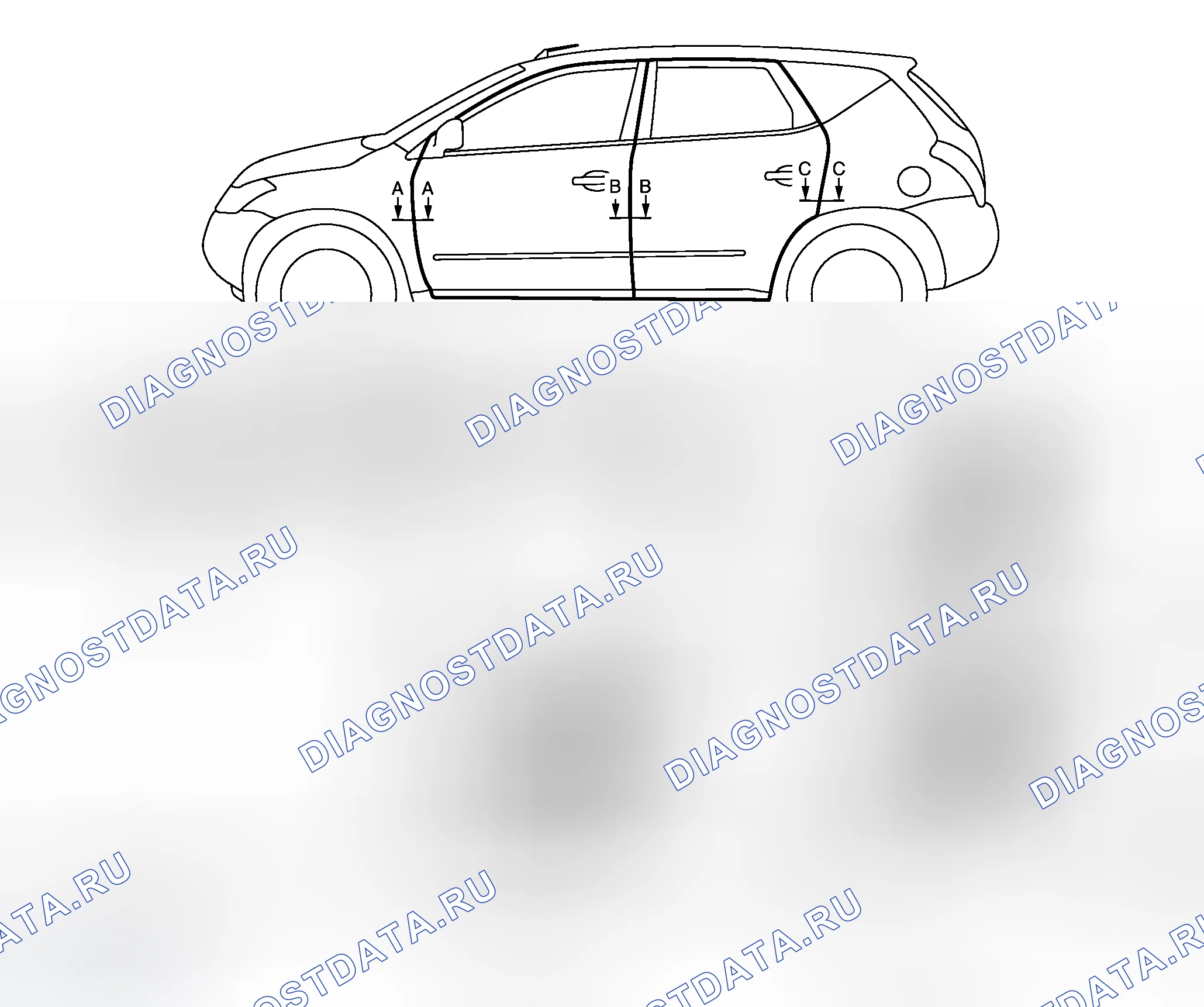 Рис. 116: Регулировка фитинга. Honda Integra I
