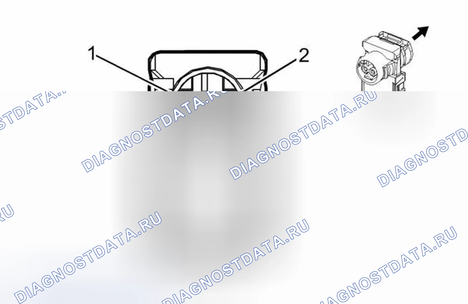 Рис. 364: F107 Подушка безопасности рулевого колеса X1. Cadillac ATS I