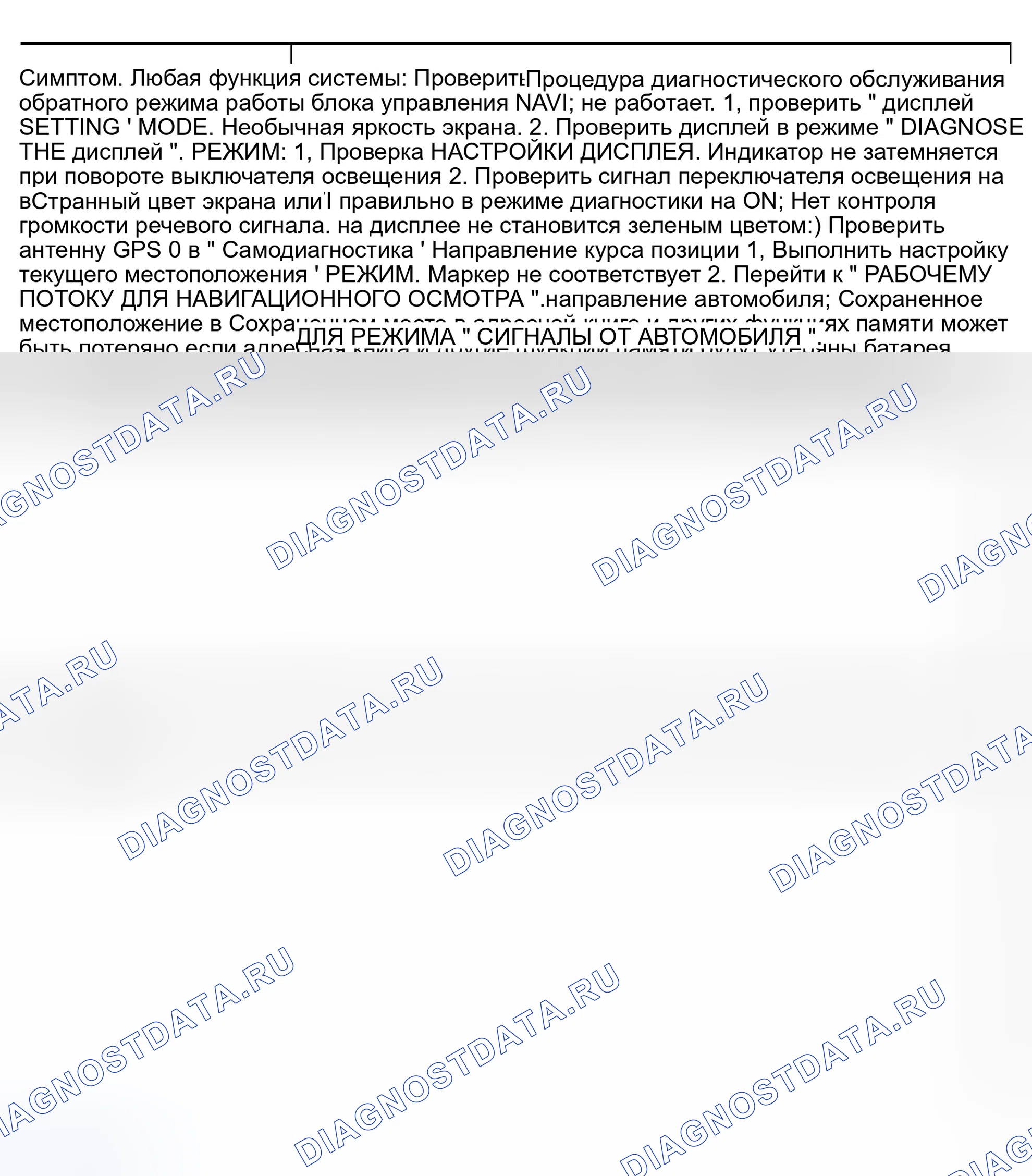 Рис. 117: Диаграмма симптомов диагностики неисправностей. Infiniti I30 II