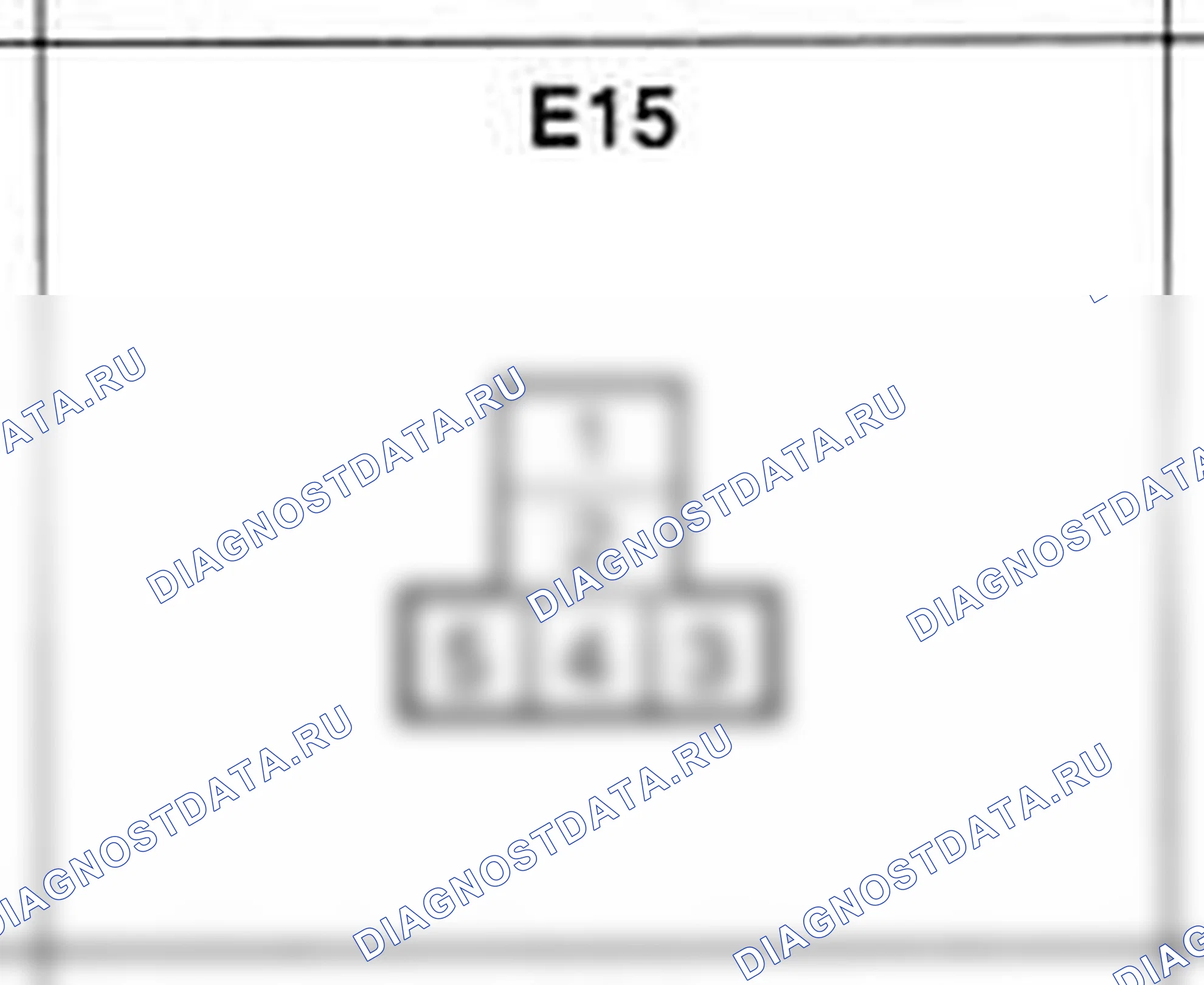 Распиновка разъёма E15 — жгута двигателя. Hyundai H-1 A1