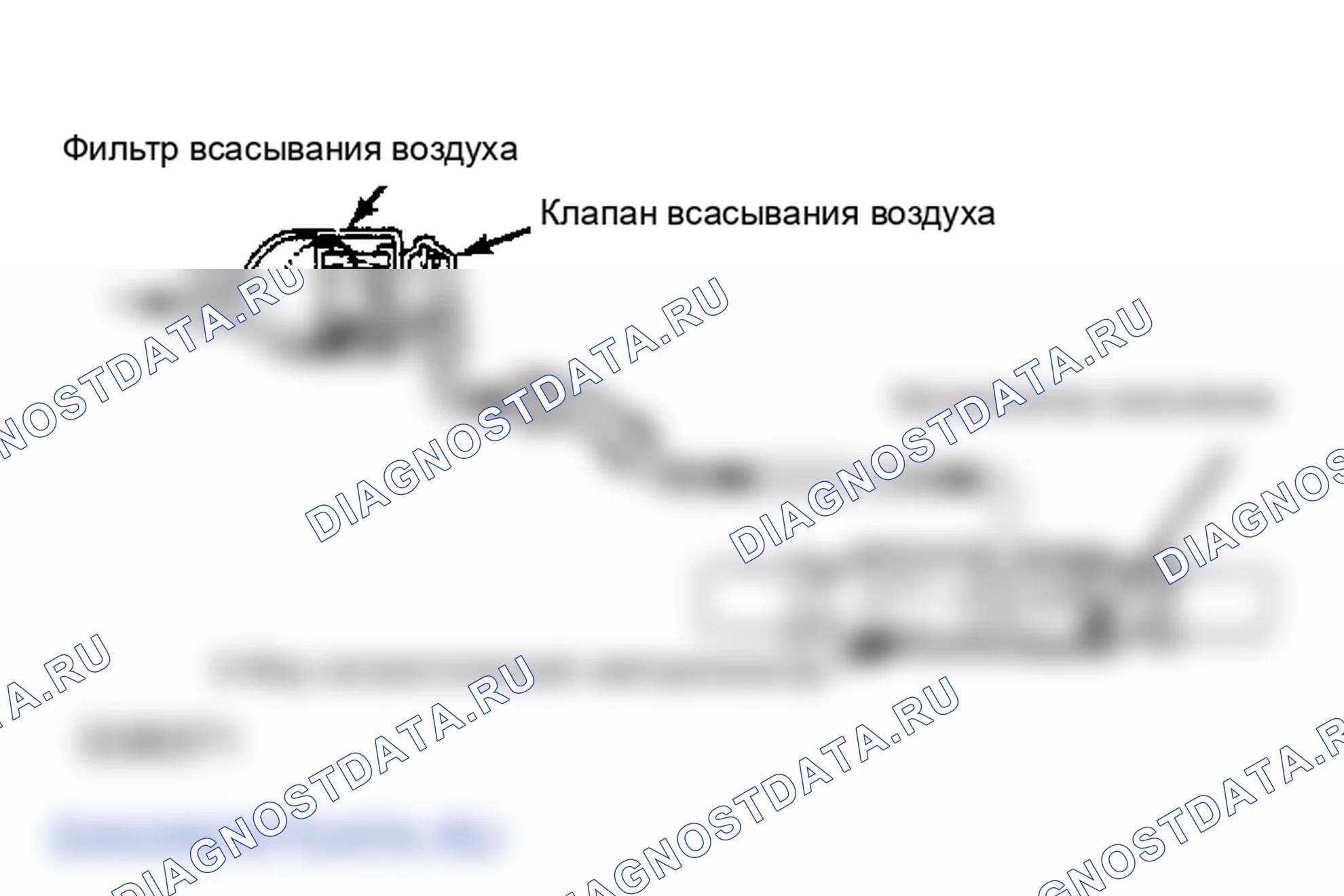 Рис. 1: Система всасывания воздуха (показана федеральная коробка передач Tercel W/Manual). Toyota Tercel L20