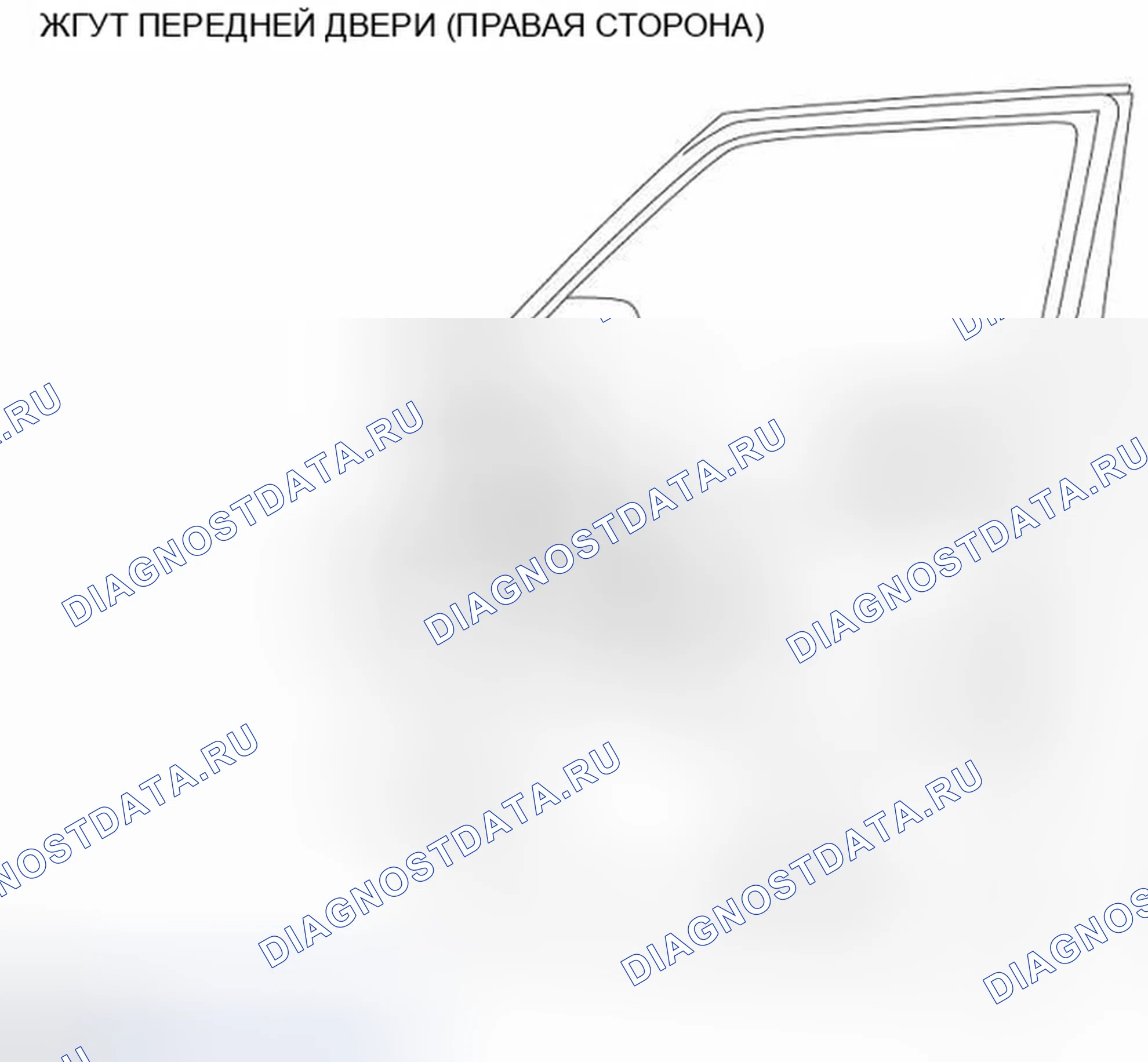 Рис. 155: ЖГУТ ПЕРЕДНЕЙ ДВЕРИ (ПРАВАЯ СТОРОНА). Infiniti QX56 II