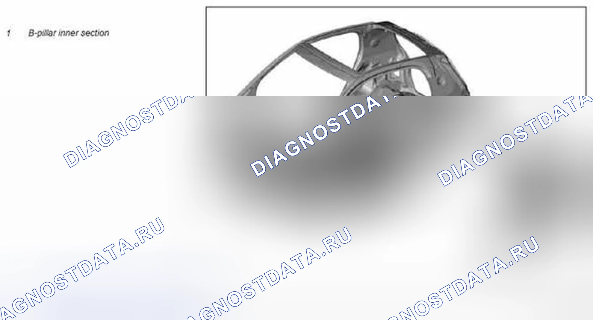 Рис. 622: Демонтаж / монтаж внутренней секции B-образной колонны - AR63.20-P-1355MCC. Kia Soul I