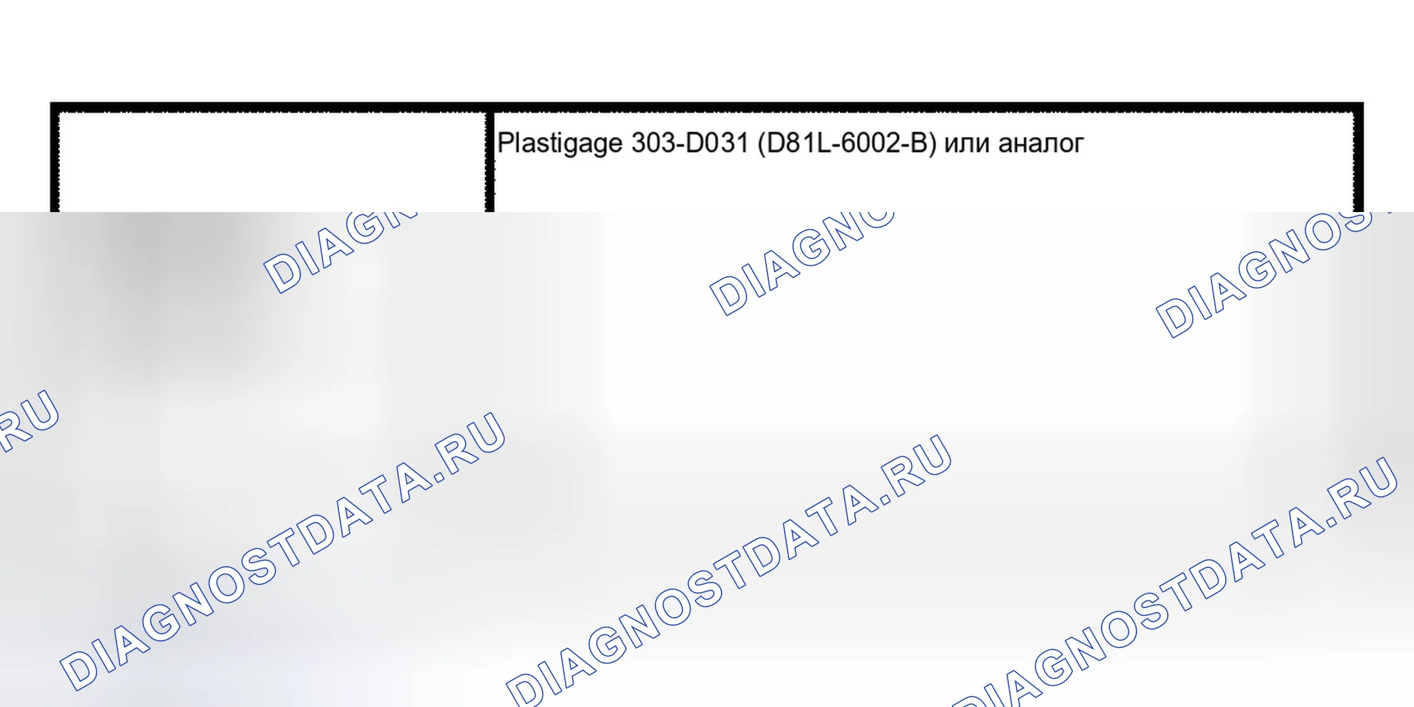 Рис. 23: Шейка коренного подшипника коленчатого вала - зазор. Ford Crown Victoria II