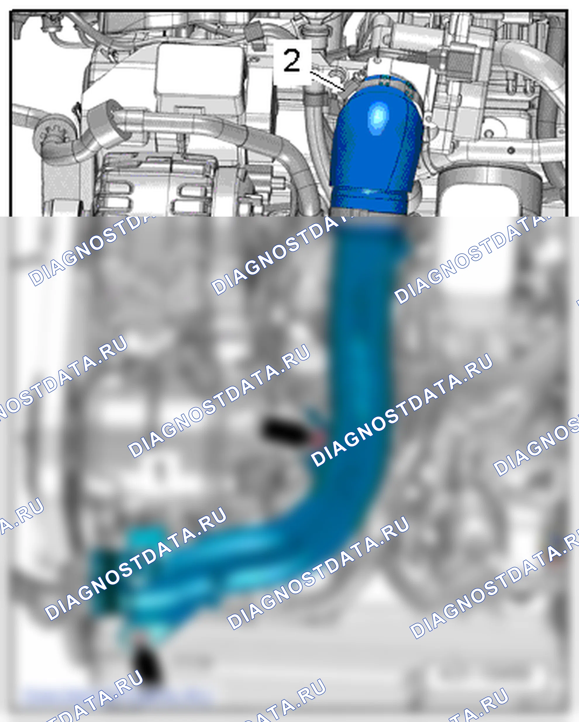 Компоненты кондиционера - климат-контроль (Climatronic) в моторном отсеке. SEAT Ibiza IV