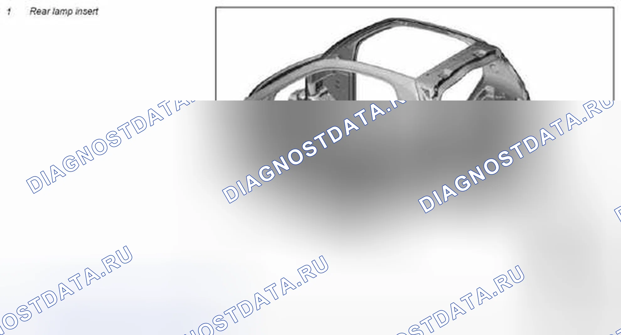 Рис. 271: Заменить вставку заднего фонаря - AR64.20-P-1061MCC. Kia Soul I