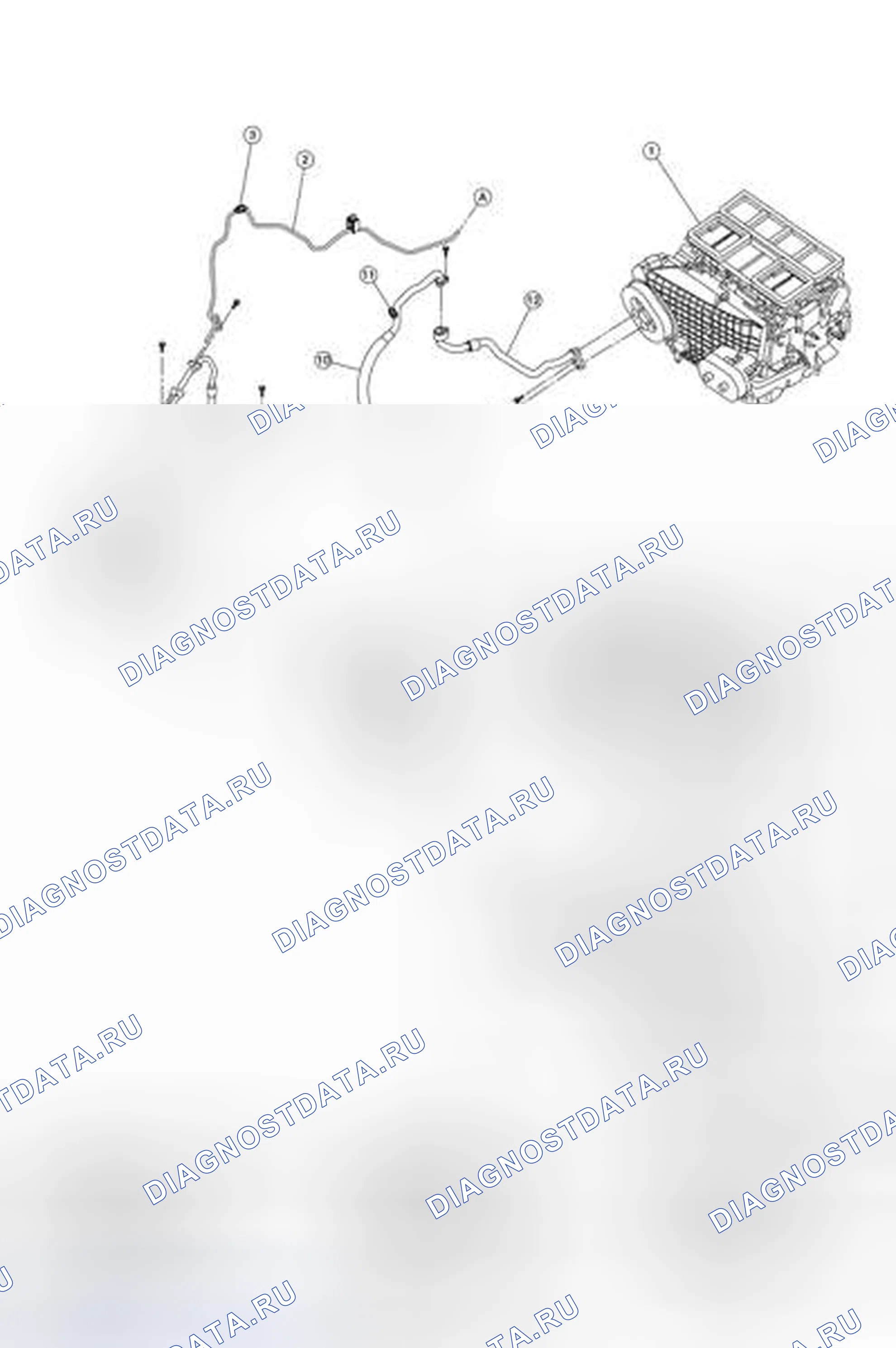 Рис. 23: Идентификация компонента системы охлаждения. Nissan Altima L32